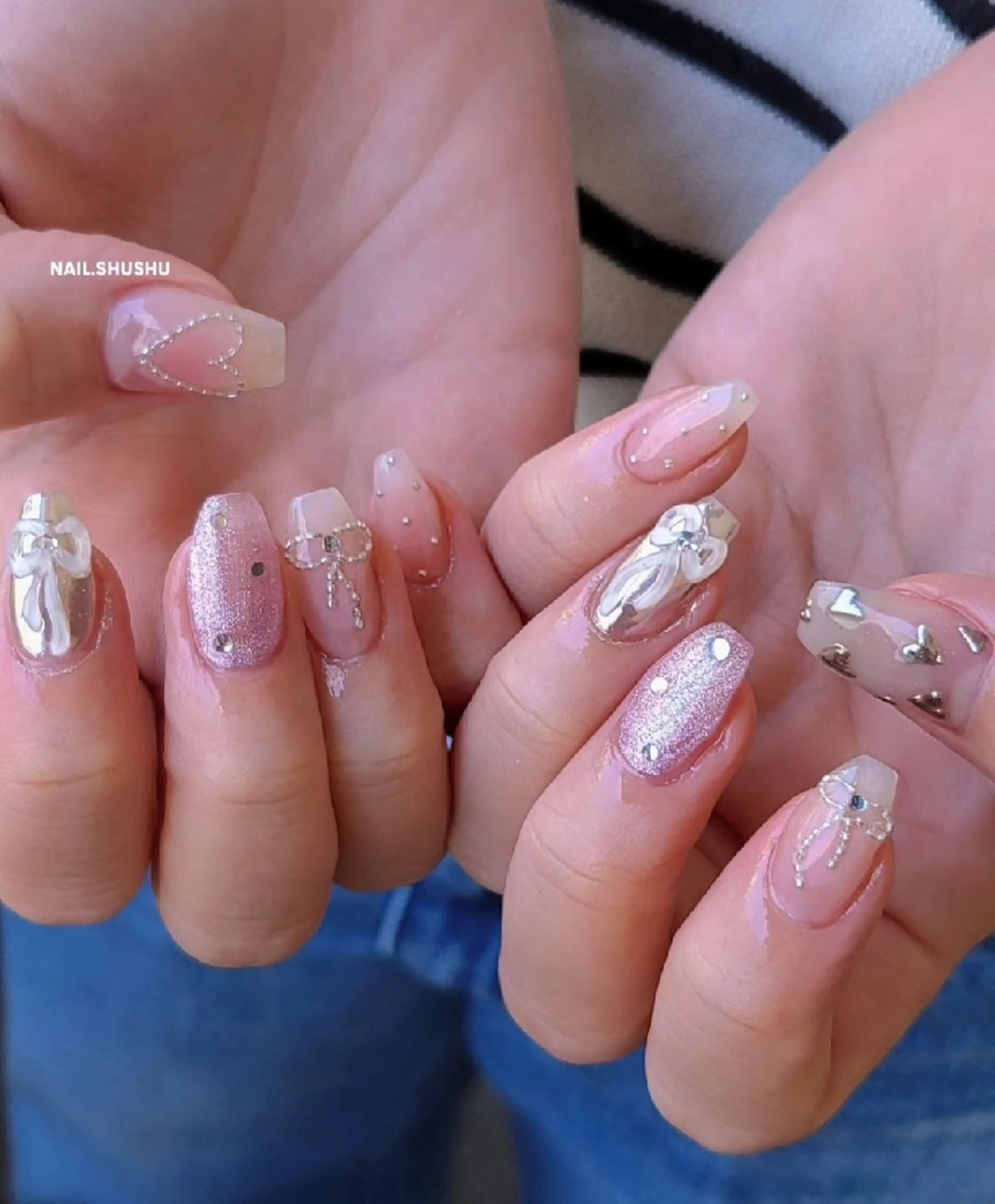 ネイル 3dパーツ/流行り 👧shushu❤️のネイルデザイン