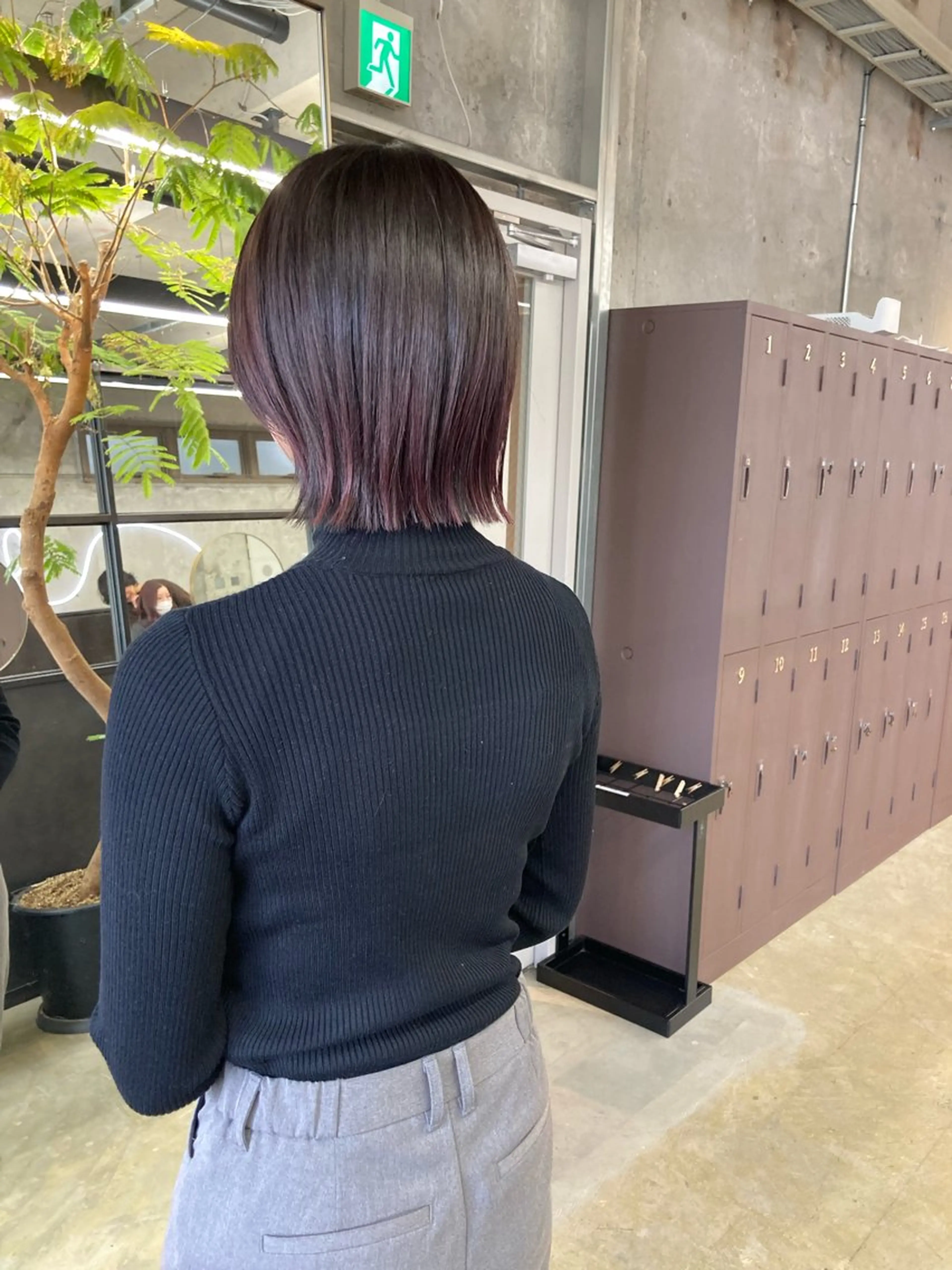 ミディアム カラー 黒髪 ブリーチ デザインカラー 小木曽智美 /ボブ/ショートのヘアスタイル