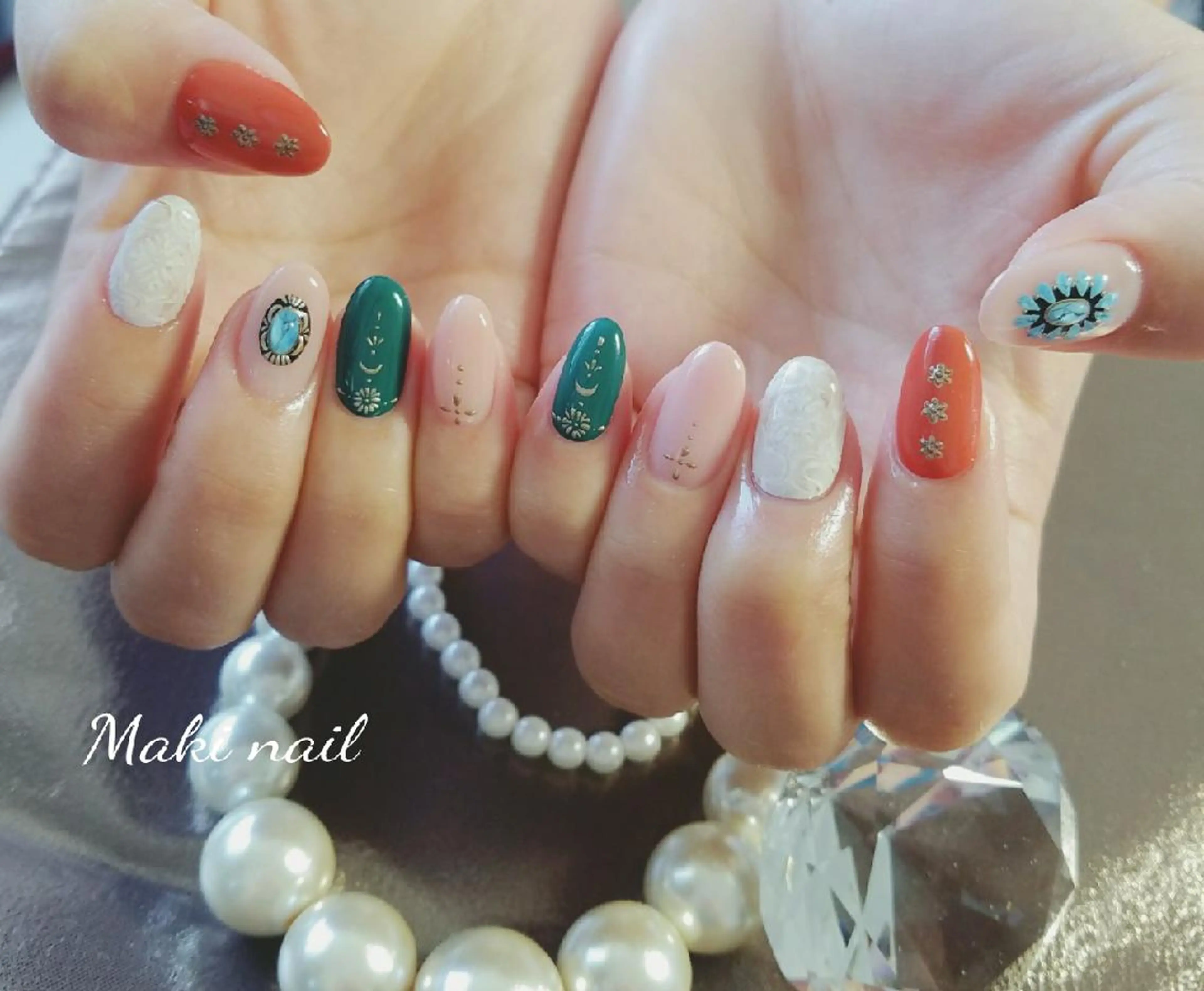 ネイル ショート アートネイル ジェルネイル   MAKI NAILのネイルデザイン