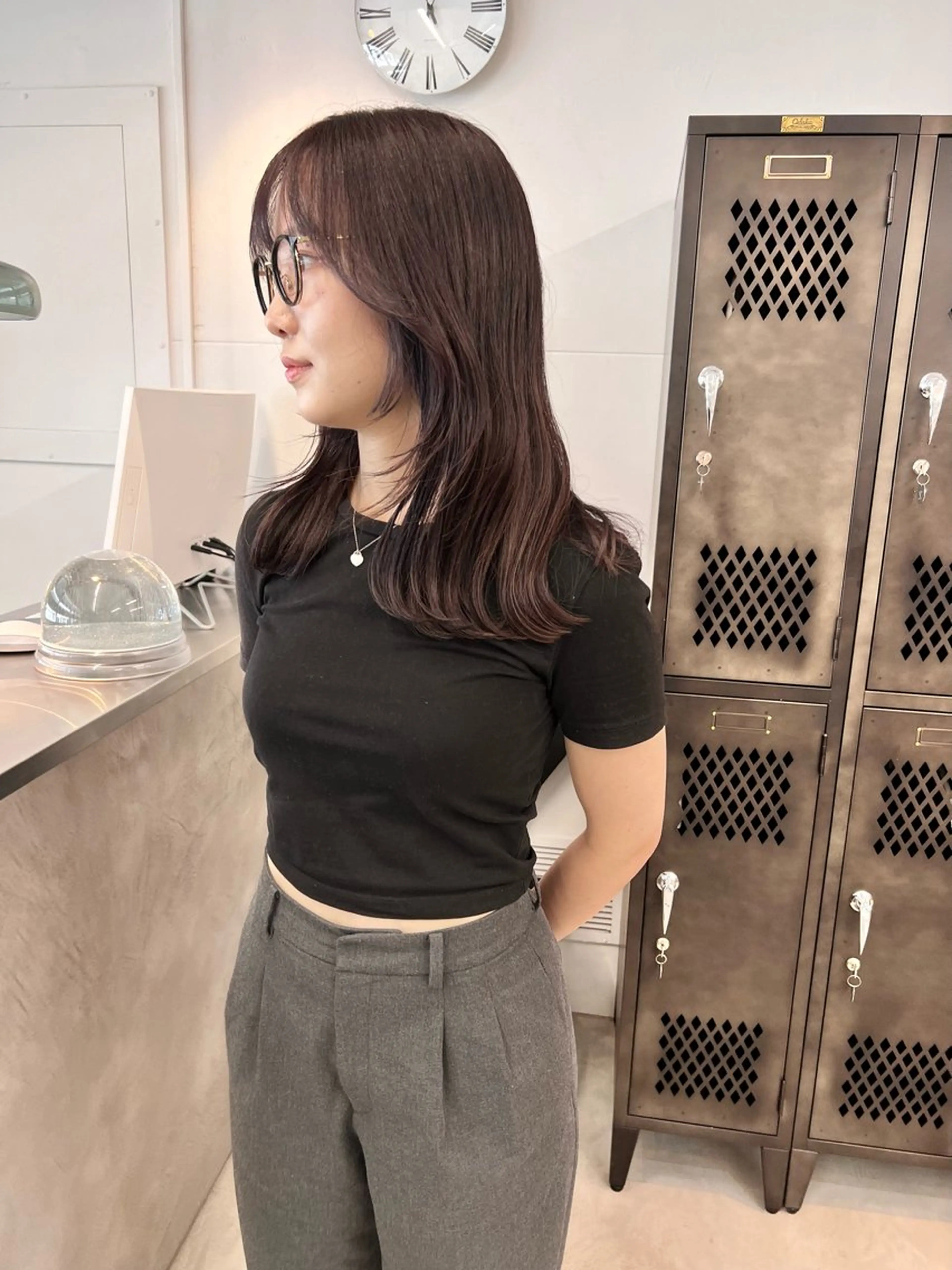 セミロング カラー カット ヘアカラー トリートメント 樫原裕二/レイヤー カット/透明感カラーのヘアスタイル