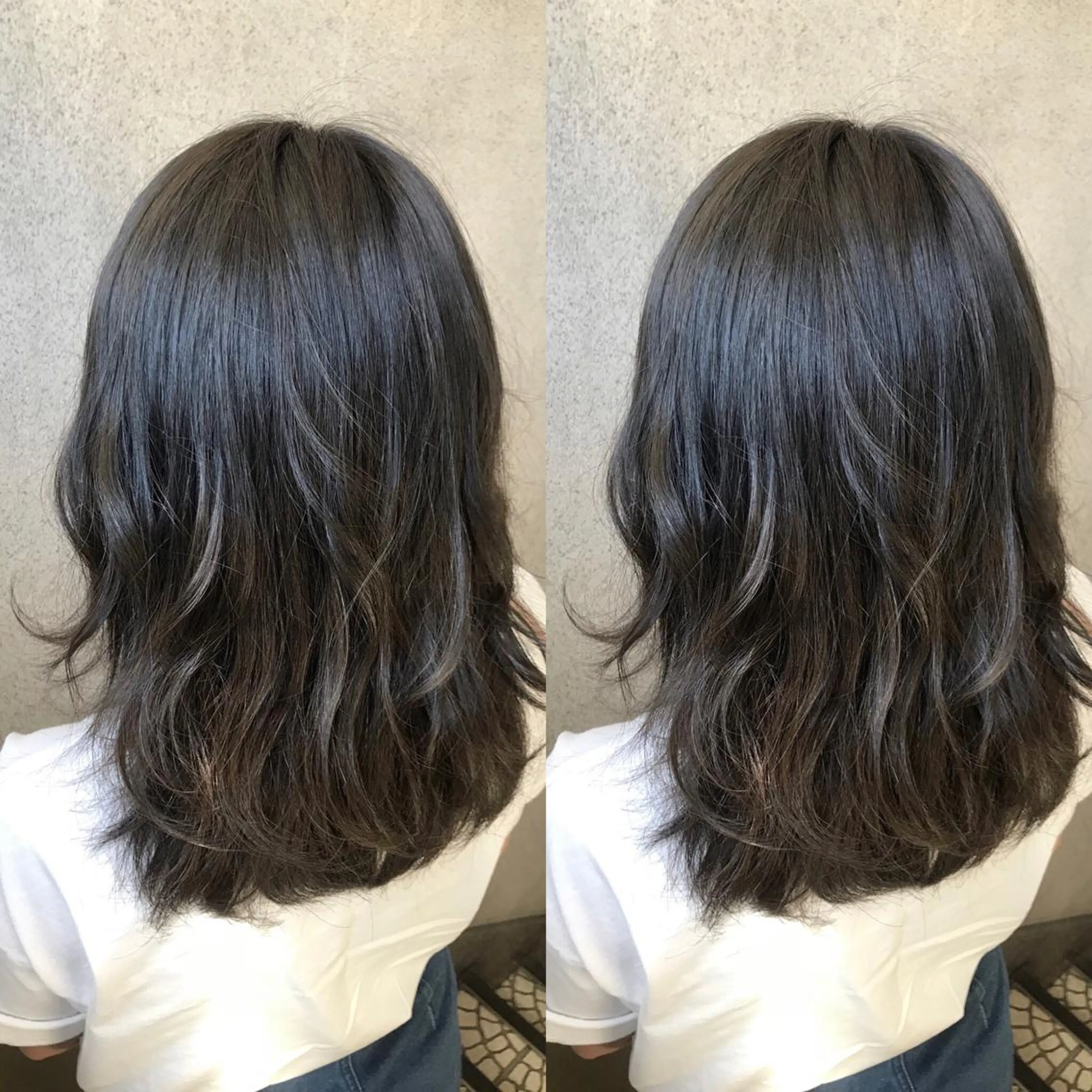 ミディアム カラー SALOWIN所属・小栗 麻衣のヘアスタイル