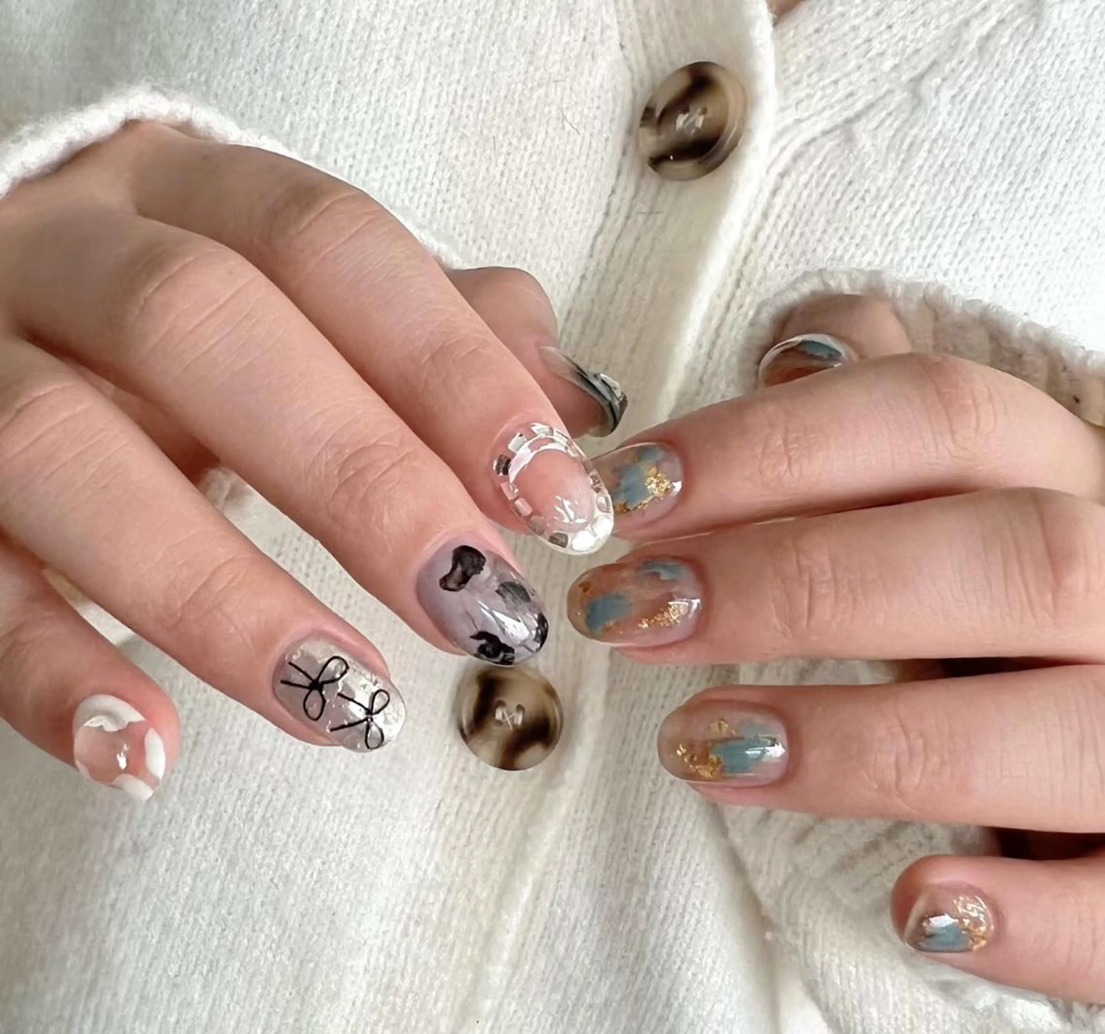 ネイル ハンドネイル ハンドケア 🍑 momo_nailのネイルデザイン