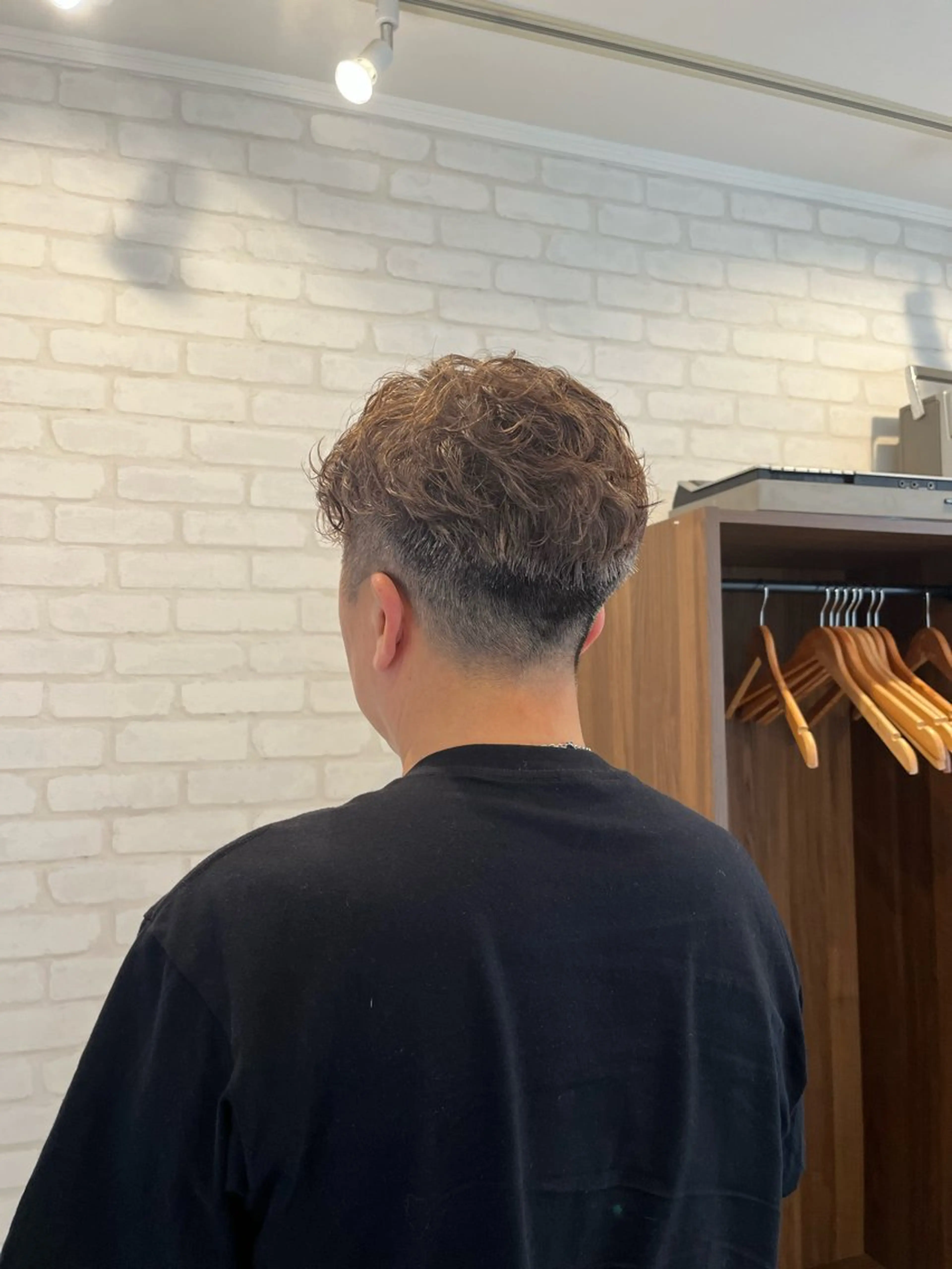 パーマ メンズ 刈り上げ カット パーマ 阿部 うららのヘアスタイル