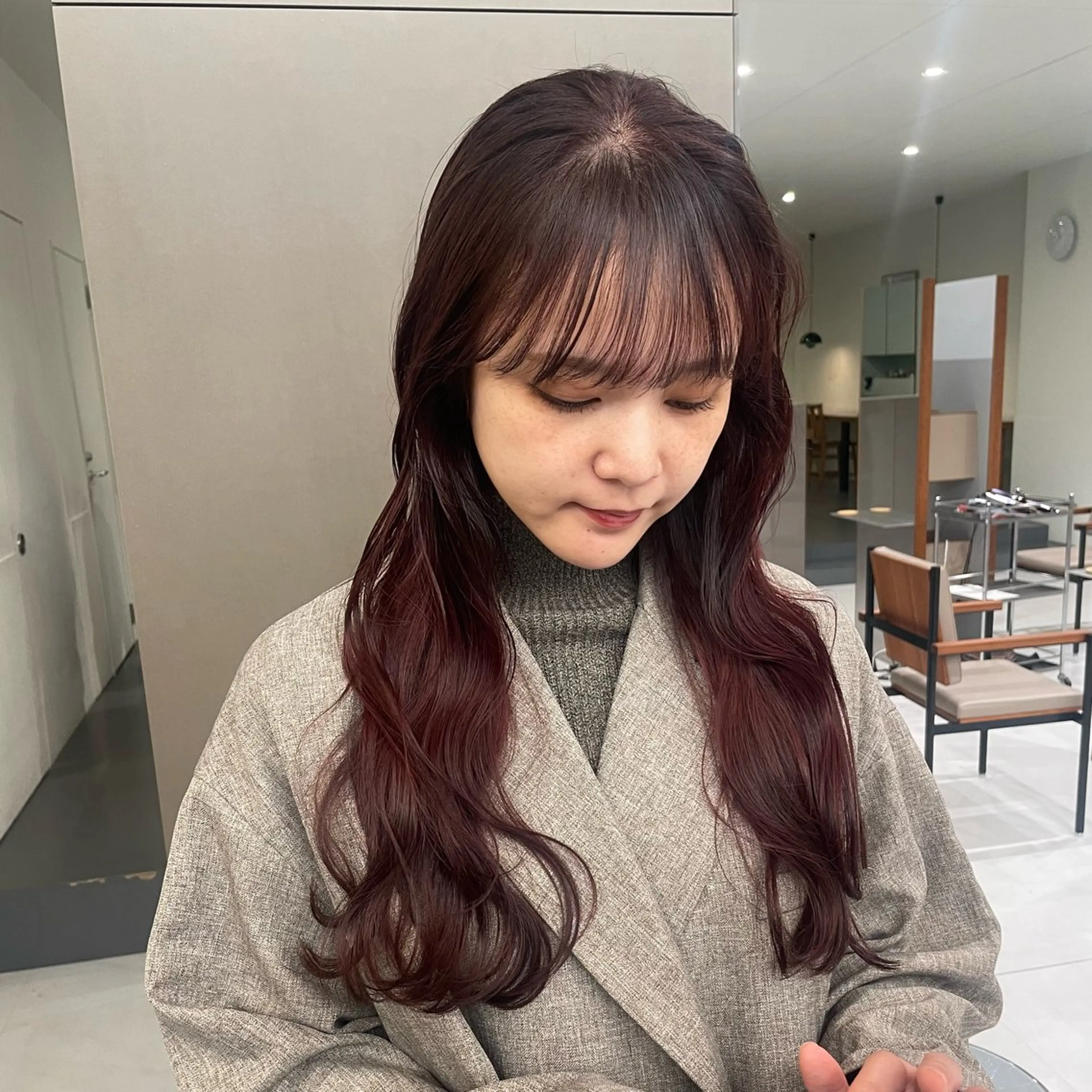 ロング カラー ベージュカラー ブリーチ 透明感カラー ダブルカラー ヘアカラー トリートメント 髪質改善/ボブ 🌻Mutsumiのヘアスタイル