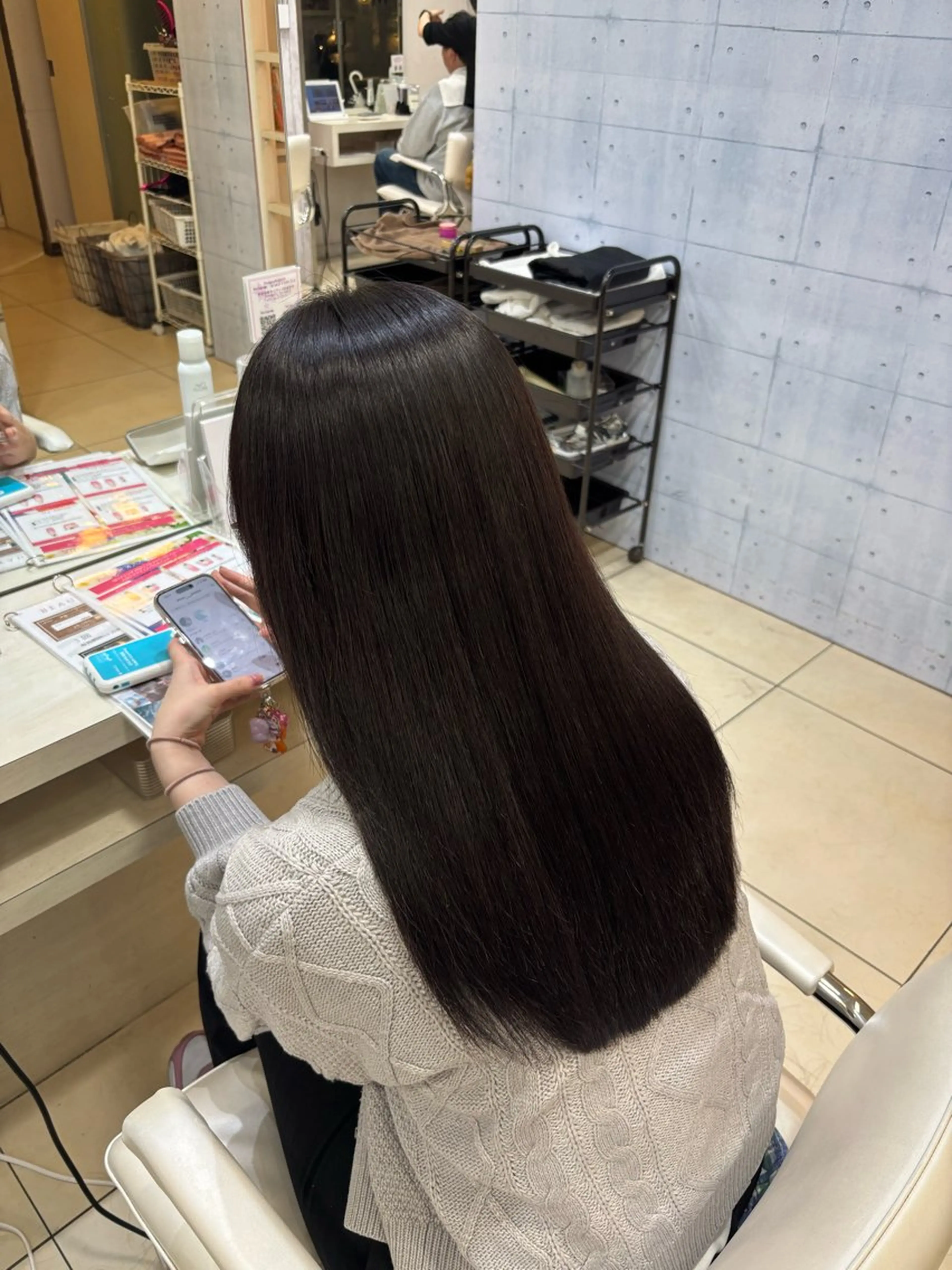 ロング カラー カット ヘアカラー トリートメント 🎀ゆい🎀 髪質改善カラー🎀のヘアスタイル