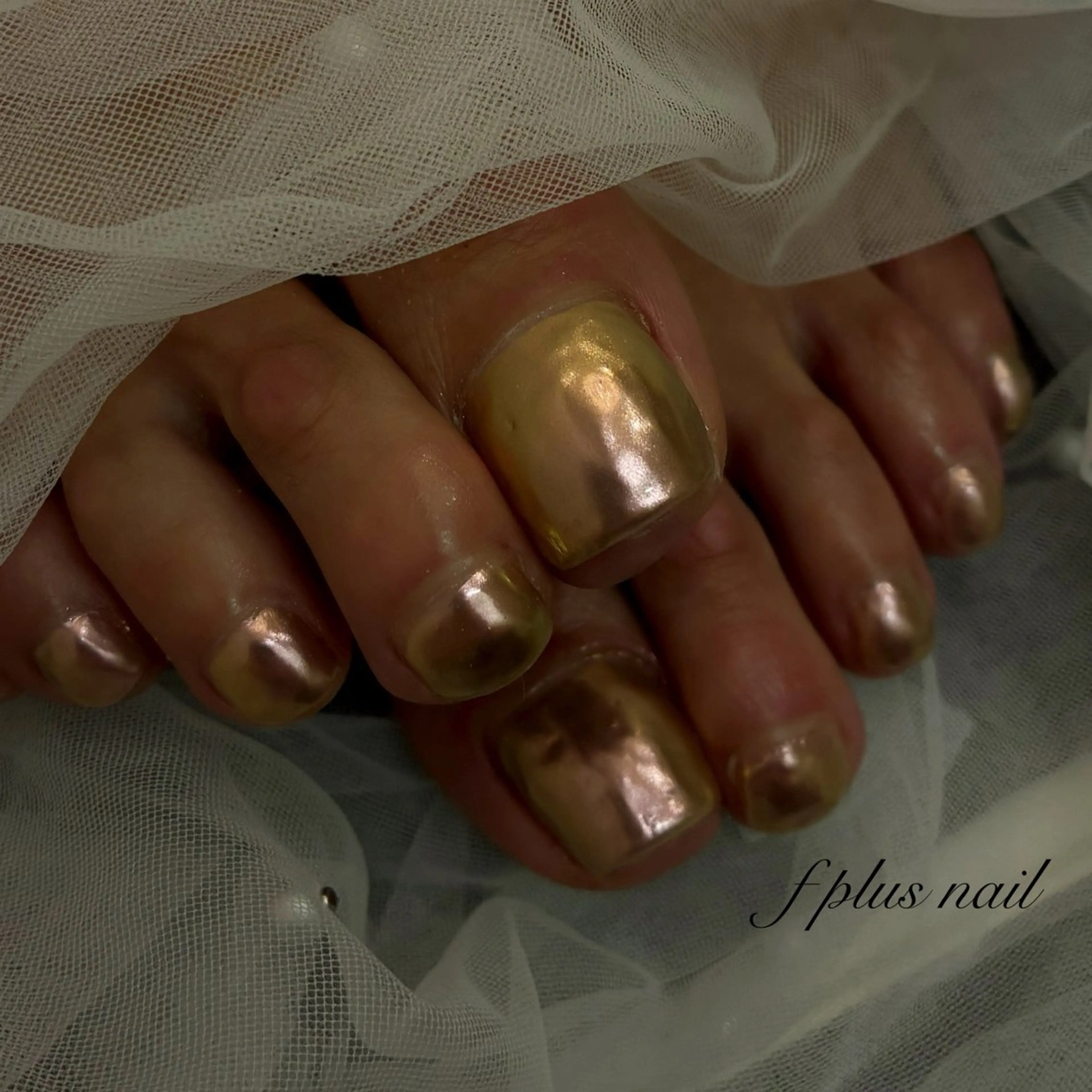 ネイル フットネイル ミラーネイル ピンク kanako nail🌷のネイルデザイン