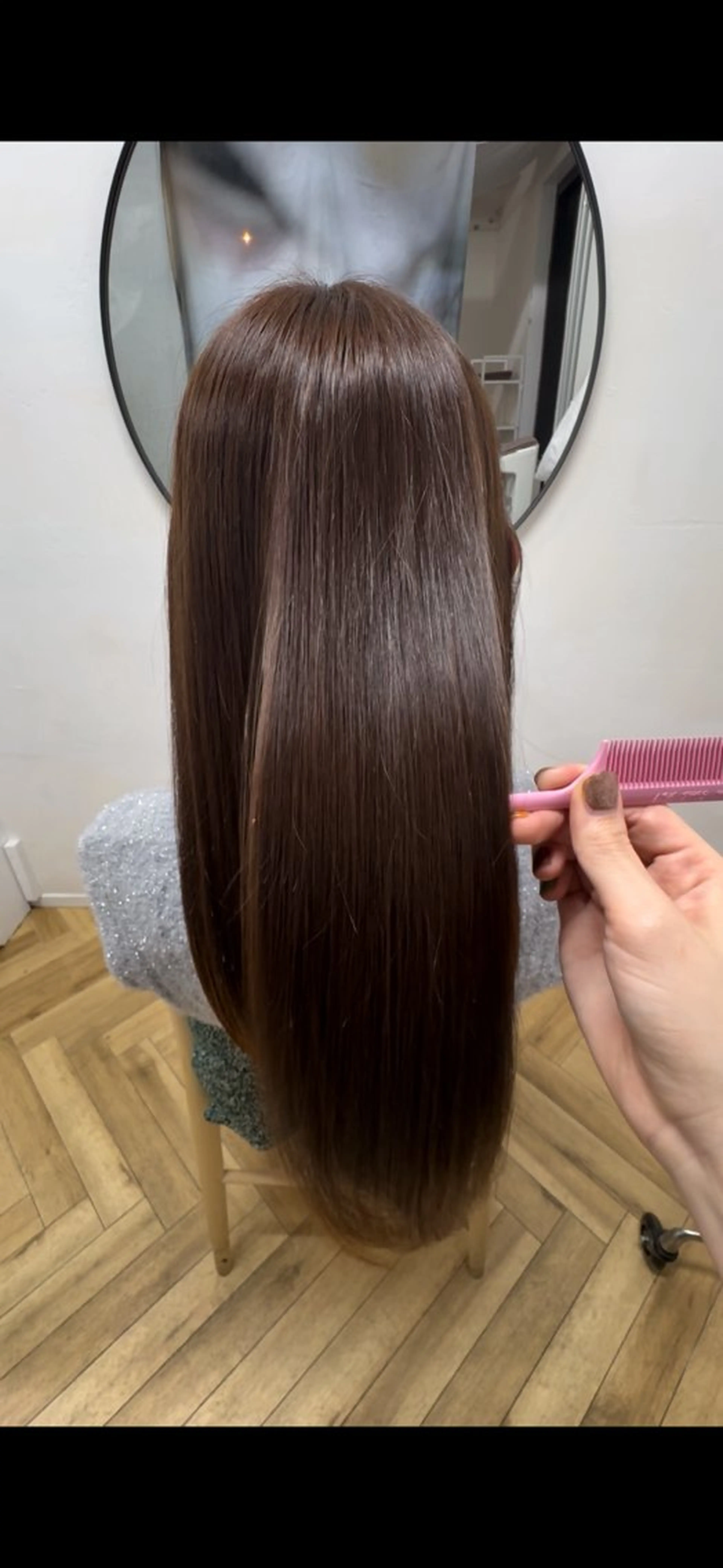 ロング 縮毛矯正 fiika所属・橋本 千咲のヘアスタイル