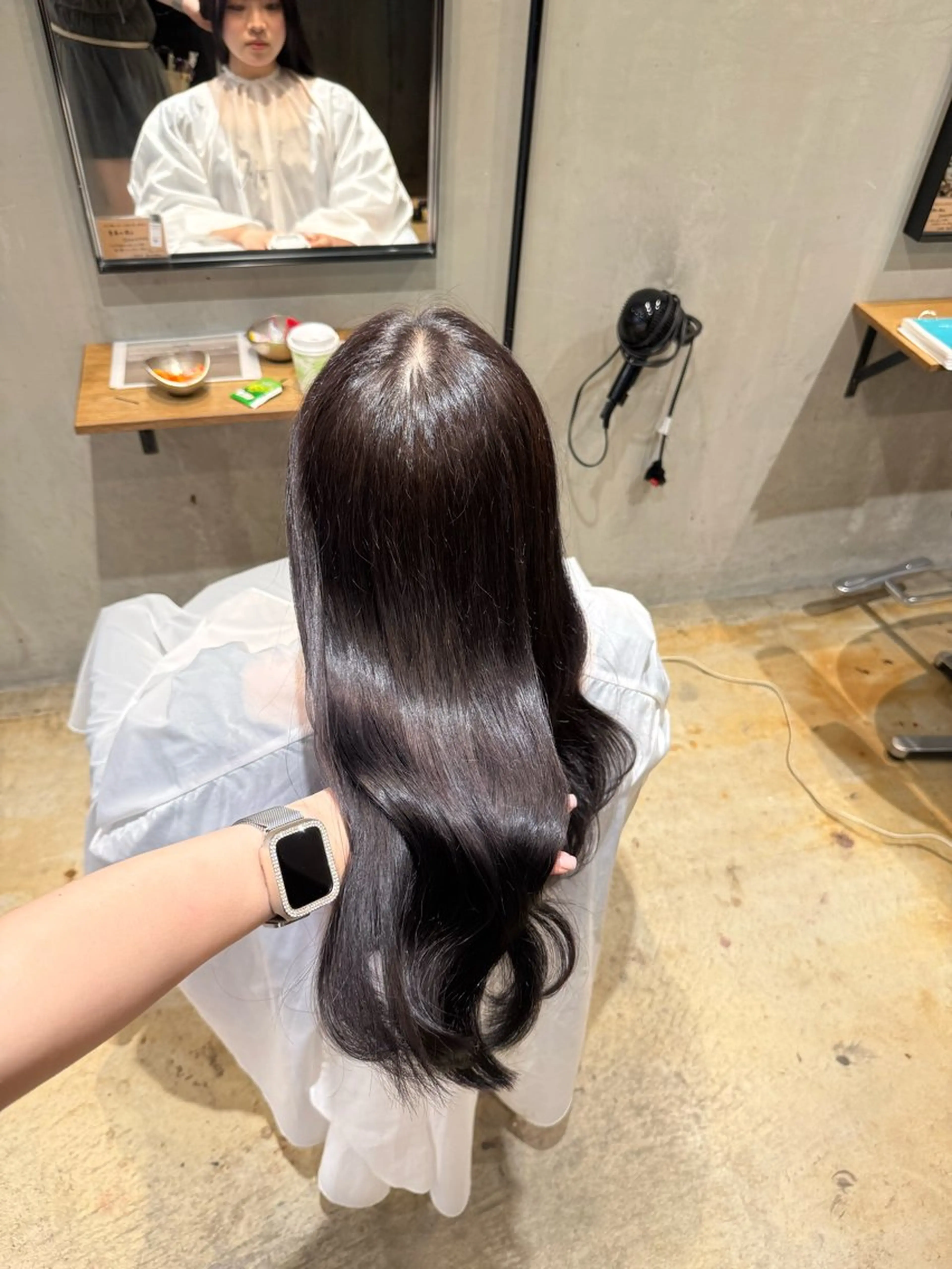 ロング カラー ヘアカラー 博多韓国ヘア /髪質改善【美涼】のヘアスタイル