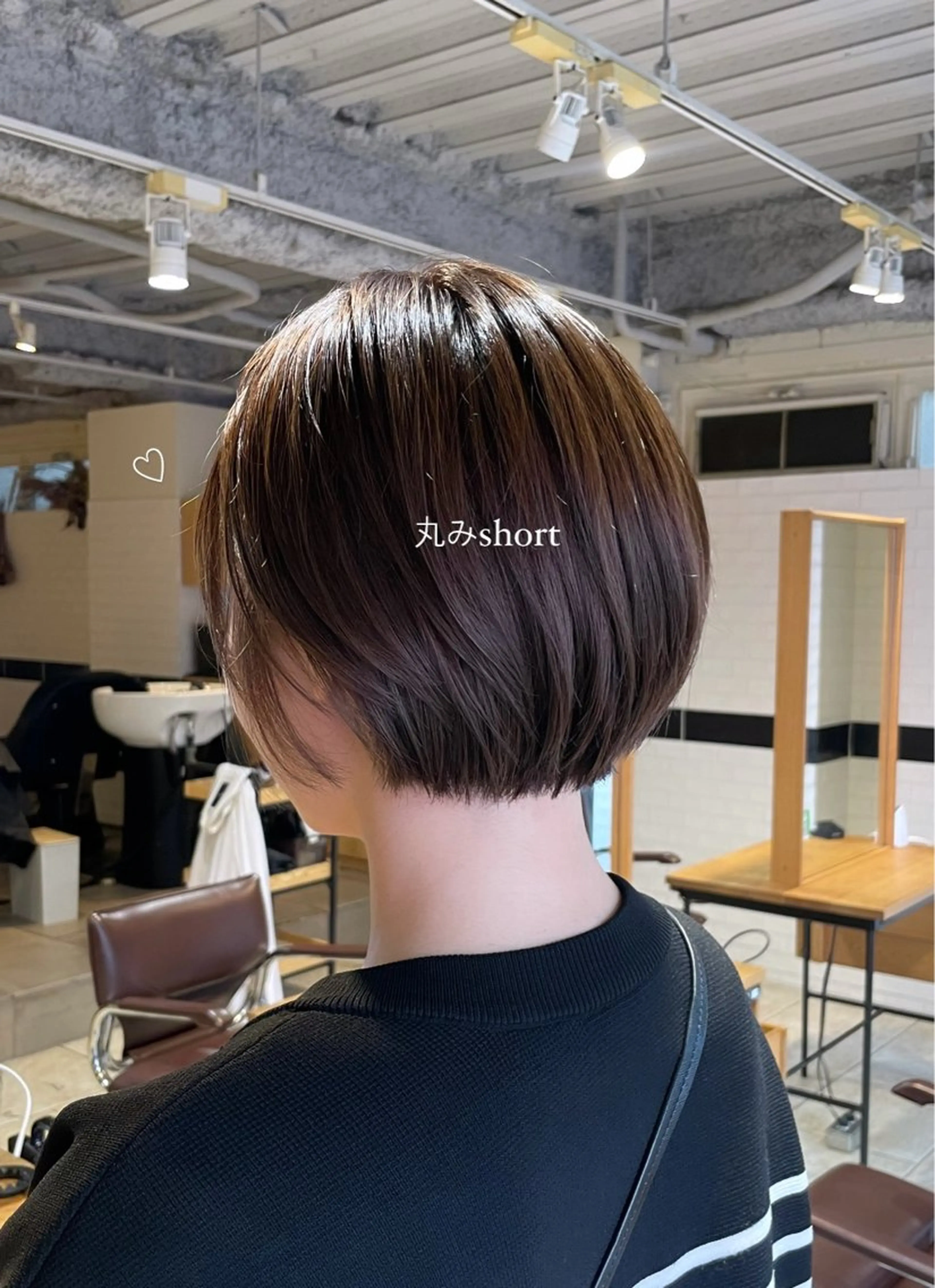 ショート カラー 丸みショート ショートヘア レイヤー／髪質改善／ 銀座／CHIEのヘアスタイル