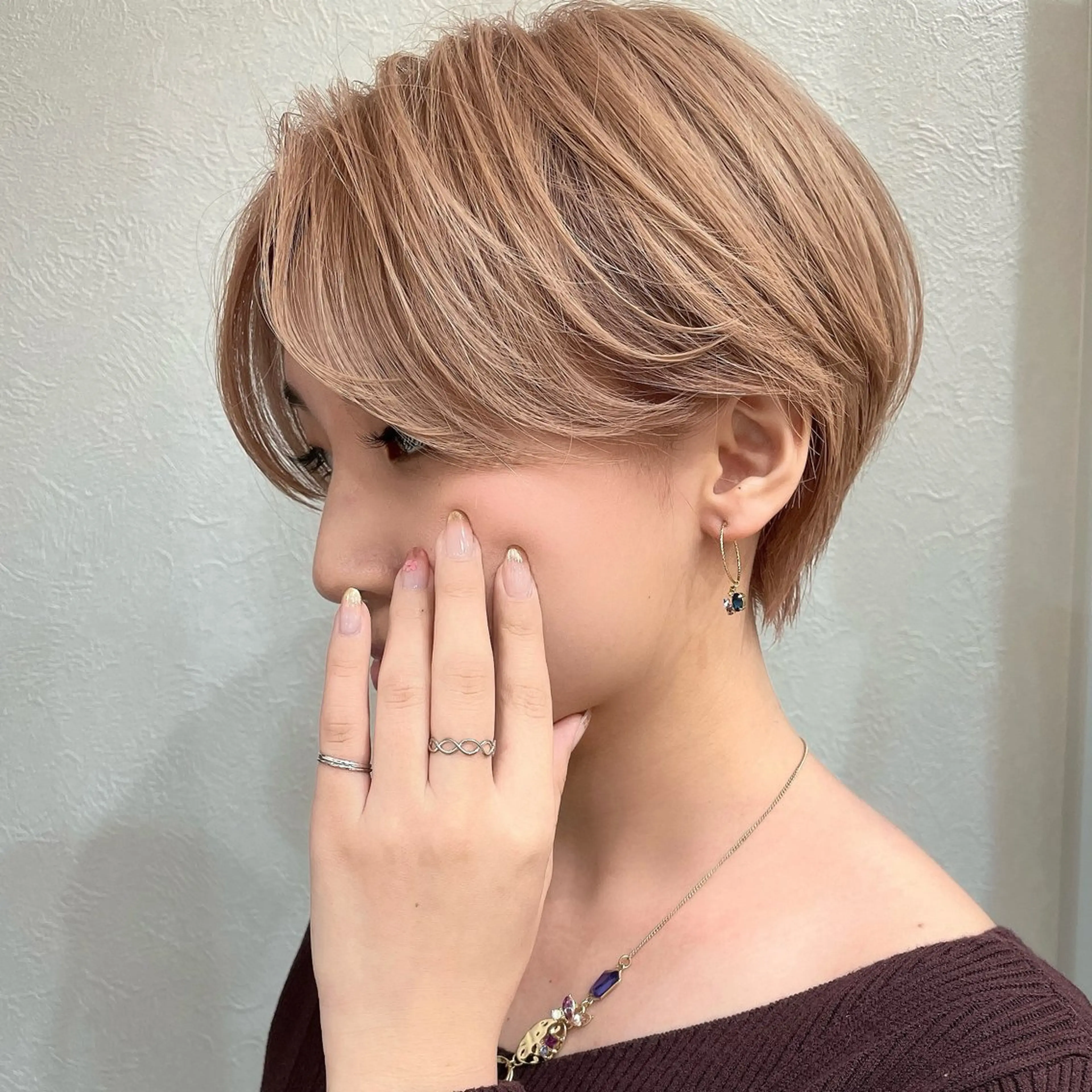 ショート カラー 🎗️mellow 神戸三宮 髪質改善のヘアスタイル