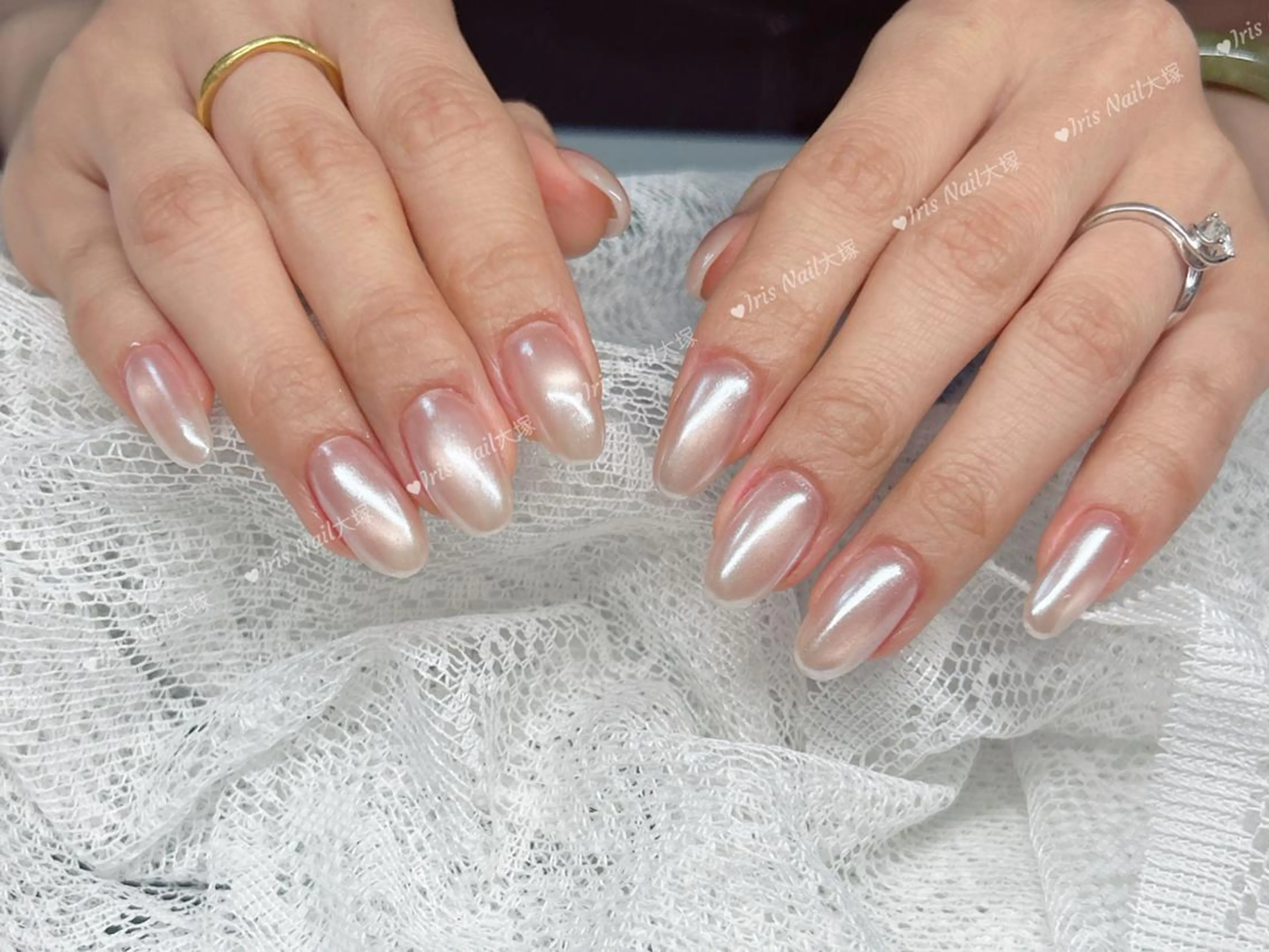 ネイル オーロラネイル マグネットネイル 🍒IRIS Nail🌸のネイルデザイン