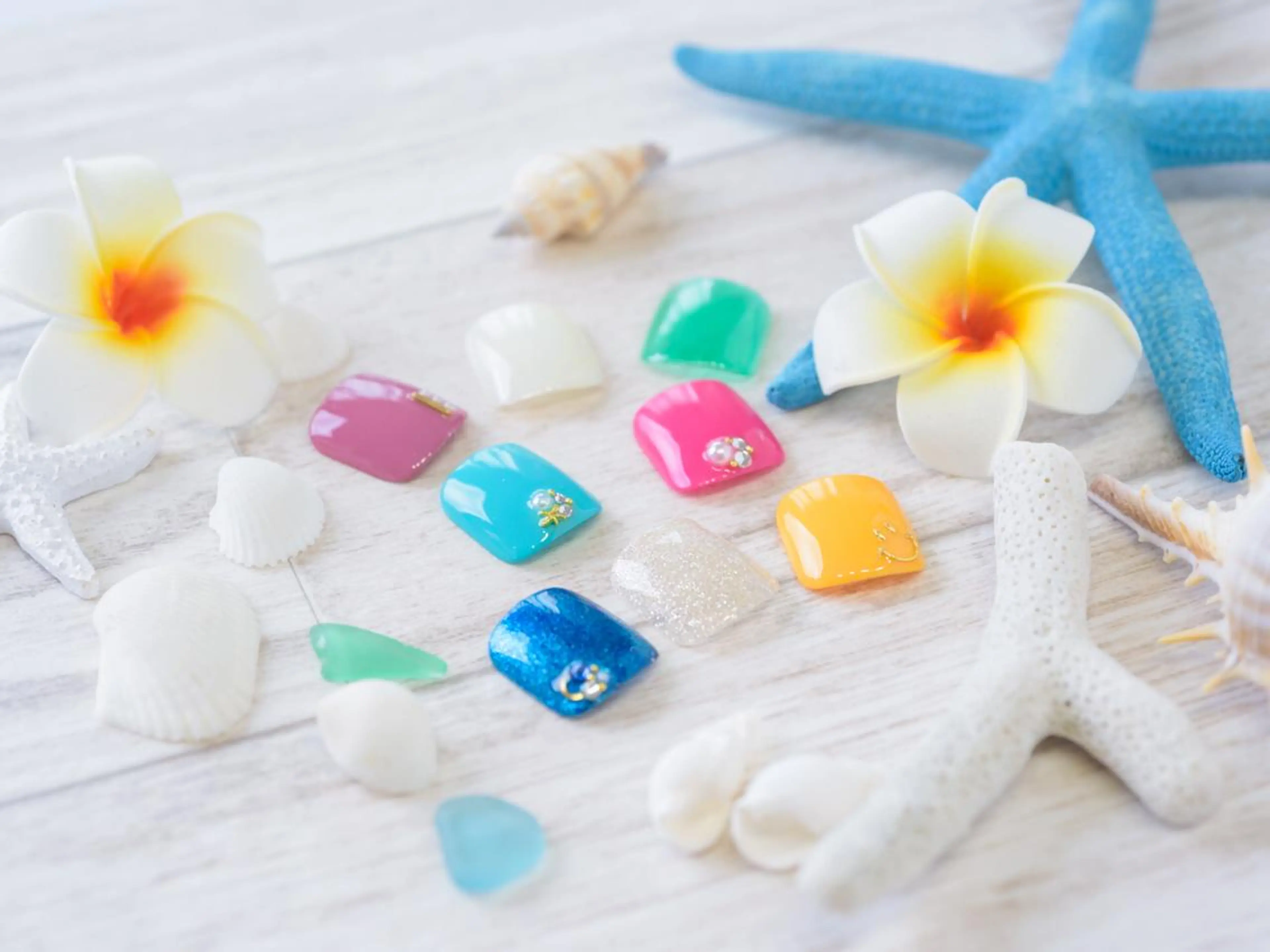 *FOOT GEL*カラー×ワンポイントの写真