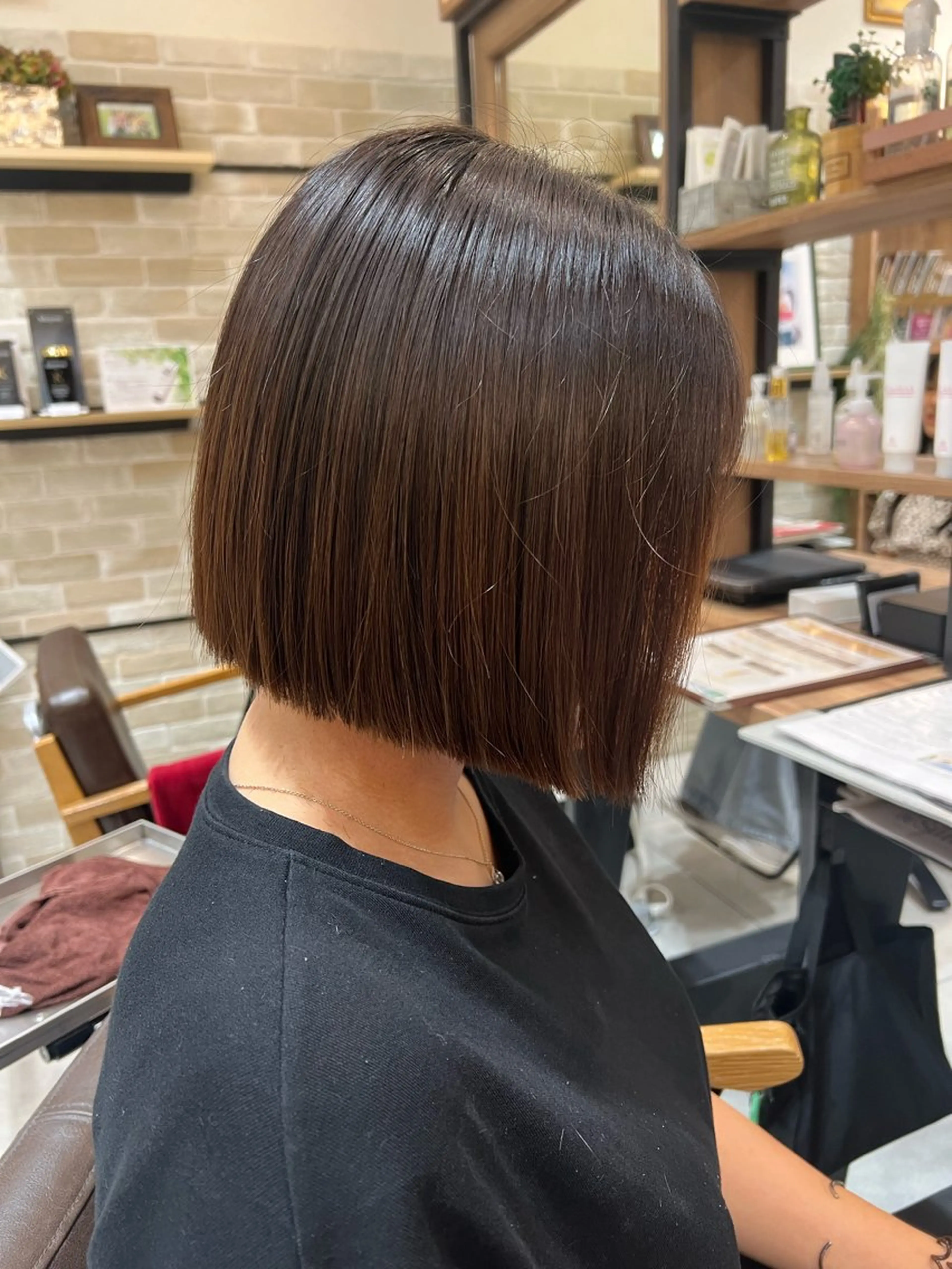 ショート 切りっぱなしボブ ボブ 似合わせスタイル🫧 木村夏暢のヘアスタイル
