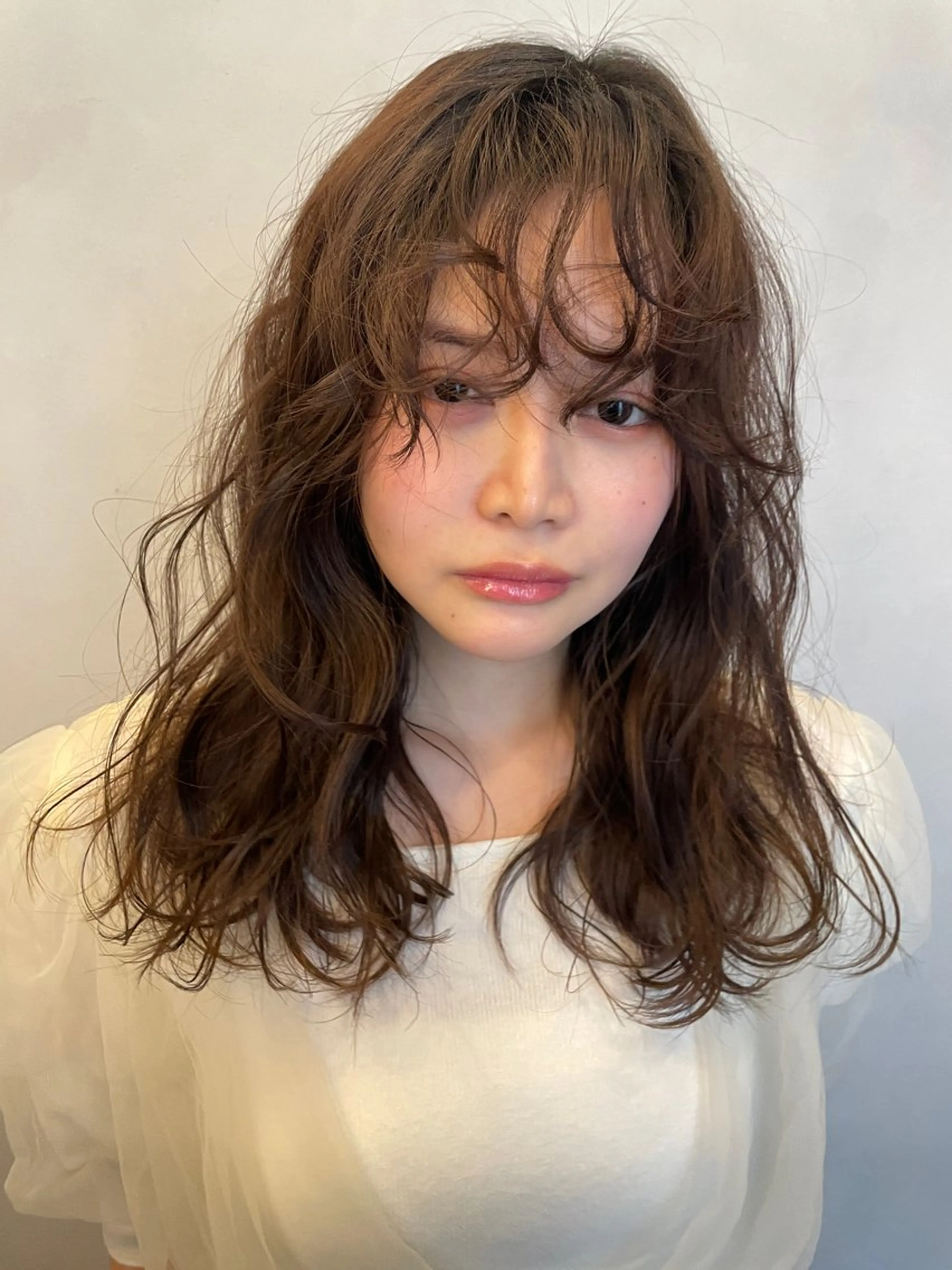 ミディアム ミディアムパーマ 吉留愛加/ 似合わせ/心斎橋のヘアスタイル