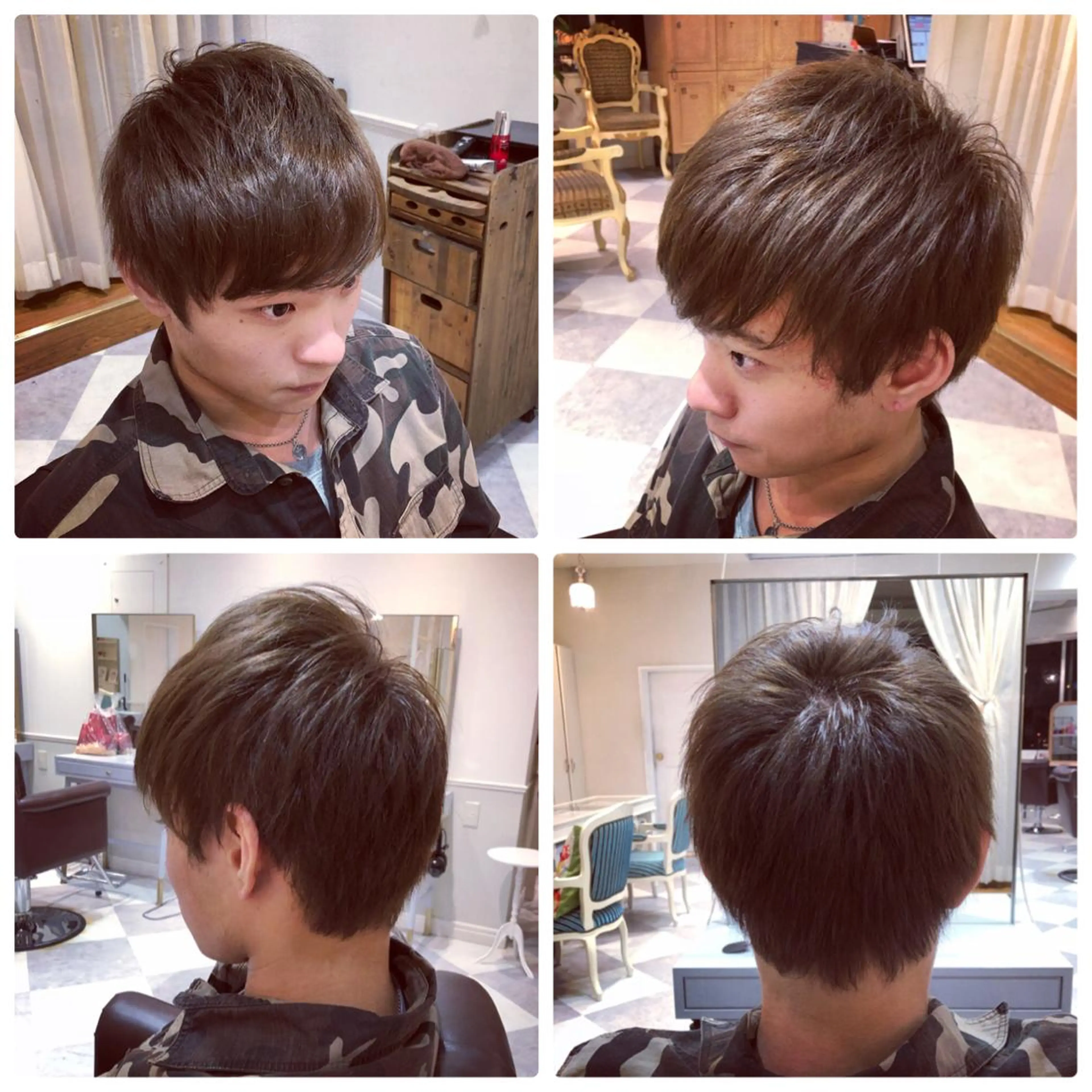 ショート メンズ アッシュ 坂元 智信のヘアスタイル