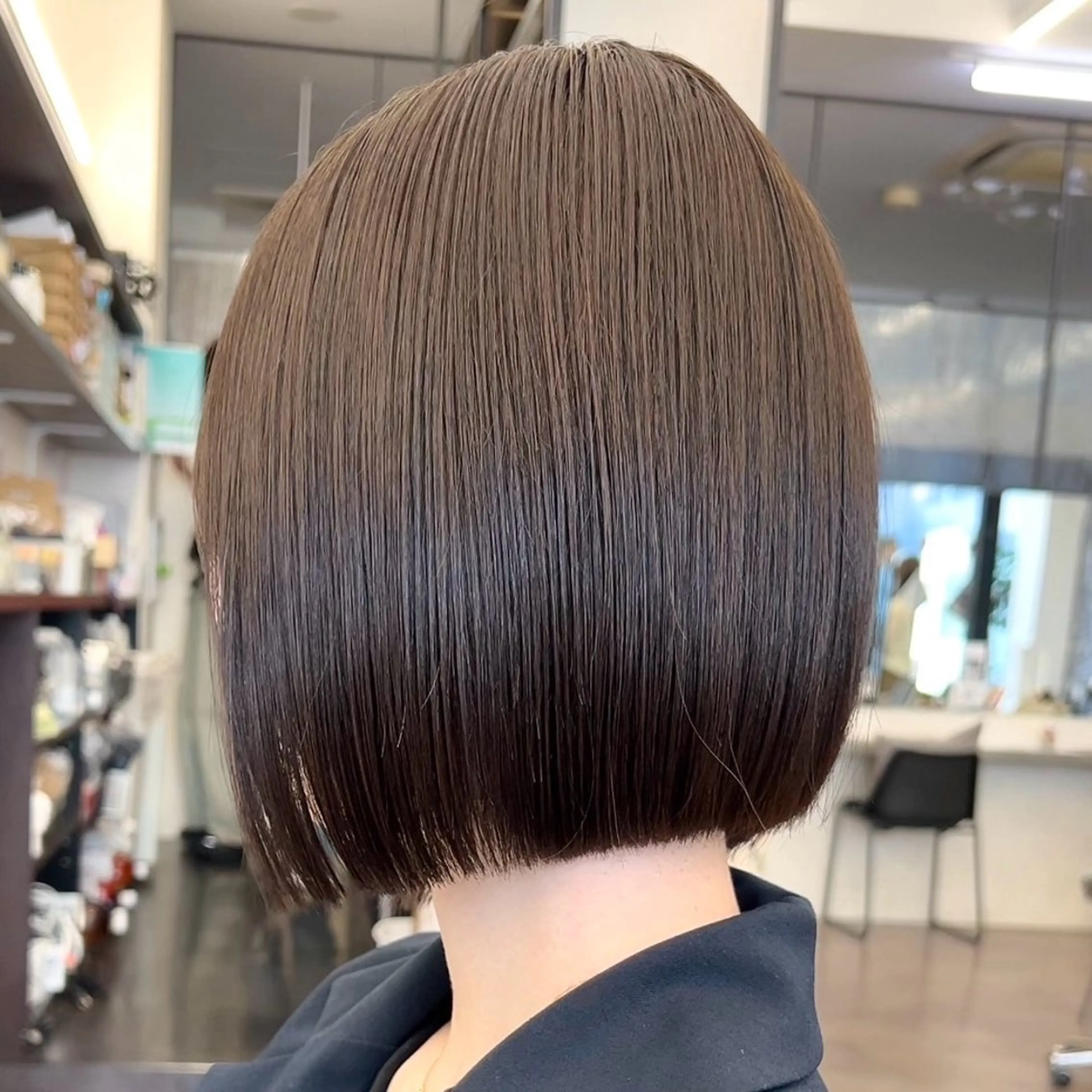 乾かすだけでまとまる‼️ボブカット+うる艶美髪になれる✨髪質改善カラーの写真