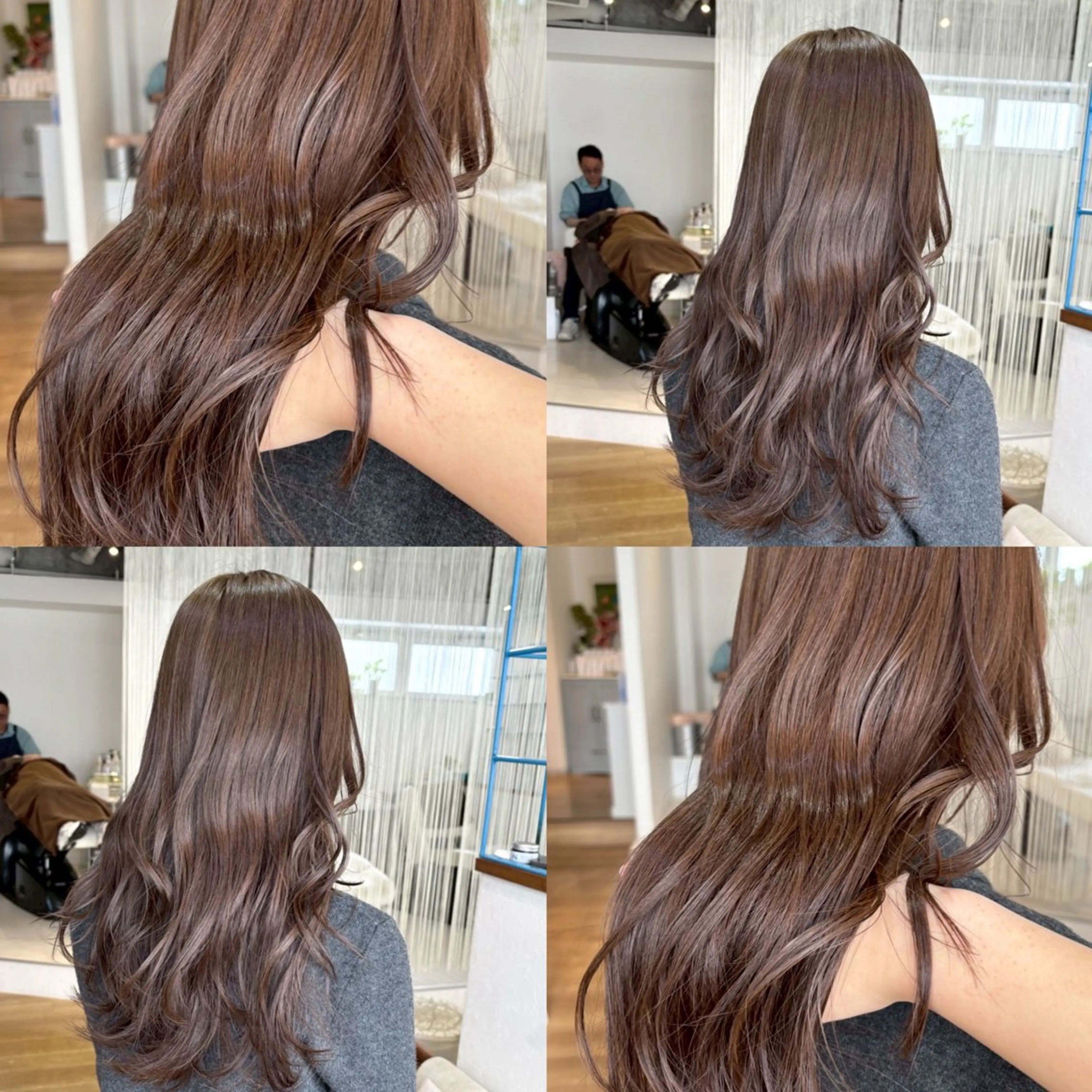 ロング カラー 透明感カラー カット ヘアカラー トリートメント ヘッドスパ RINNO🌷艶髪/ 艶カラー/縮毛矯正のヘアスタイル