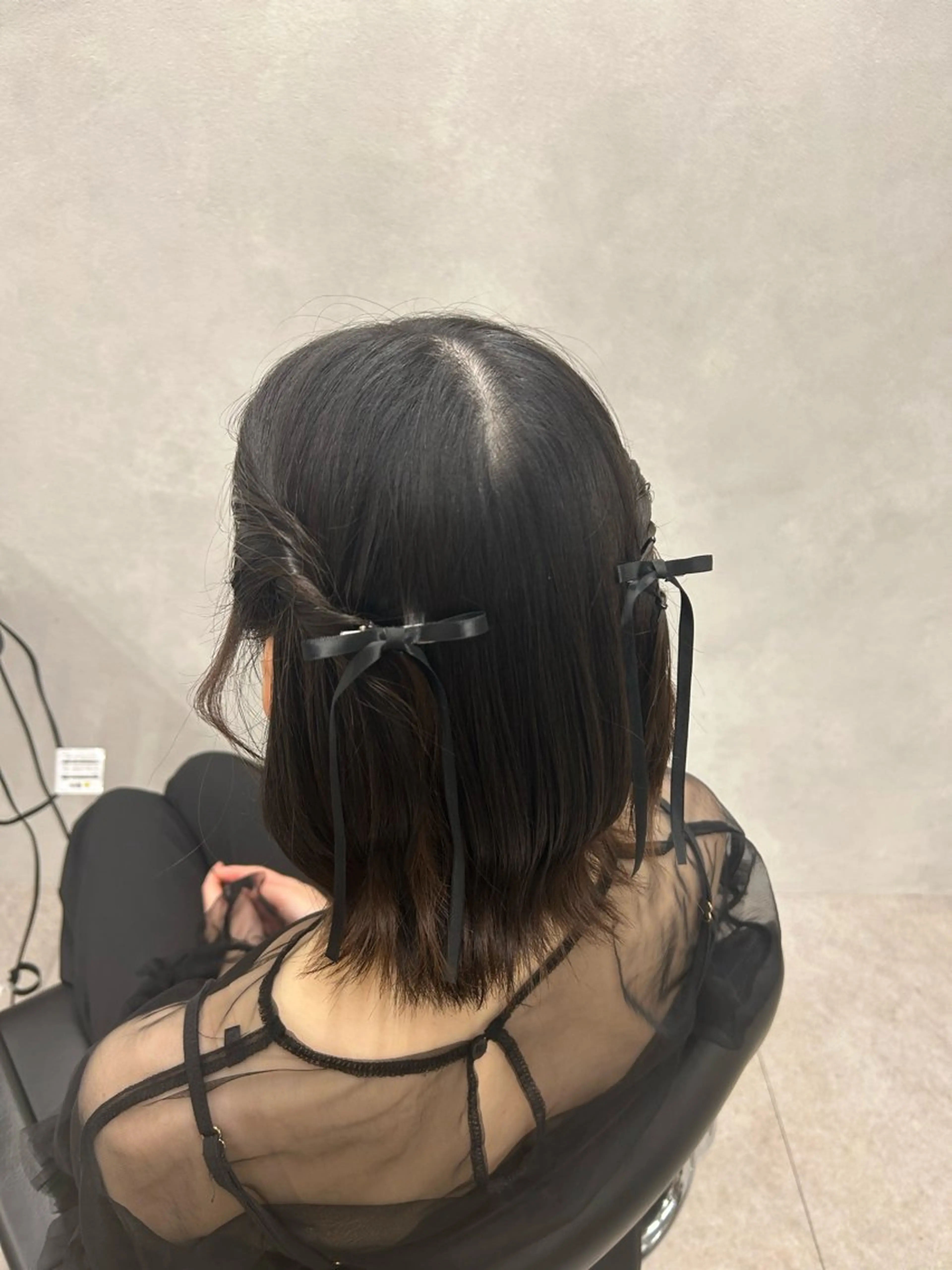 ミディアム ヘアアレンジ ヘアセット 🌷HARU 暖色/ヘアセット🫧のヘアスタイル