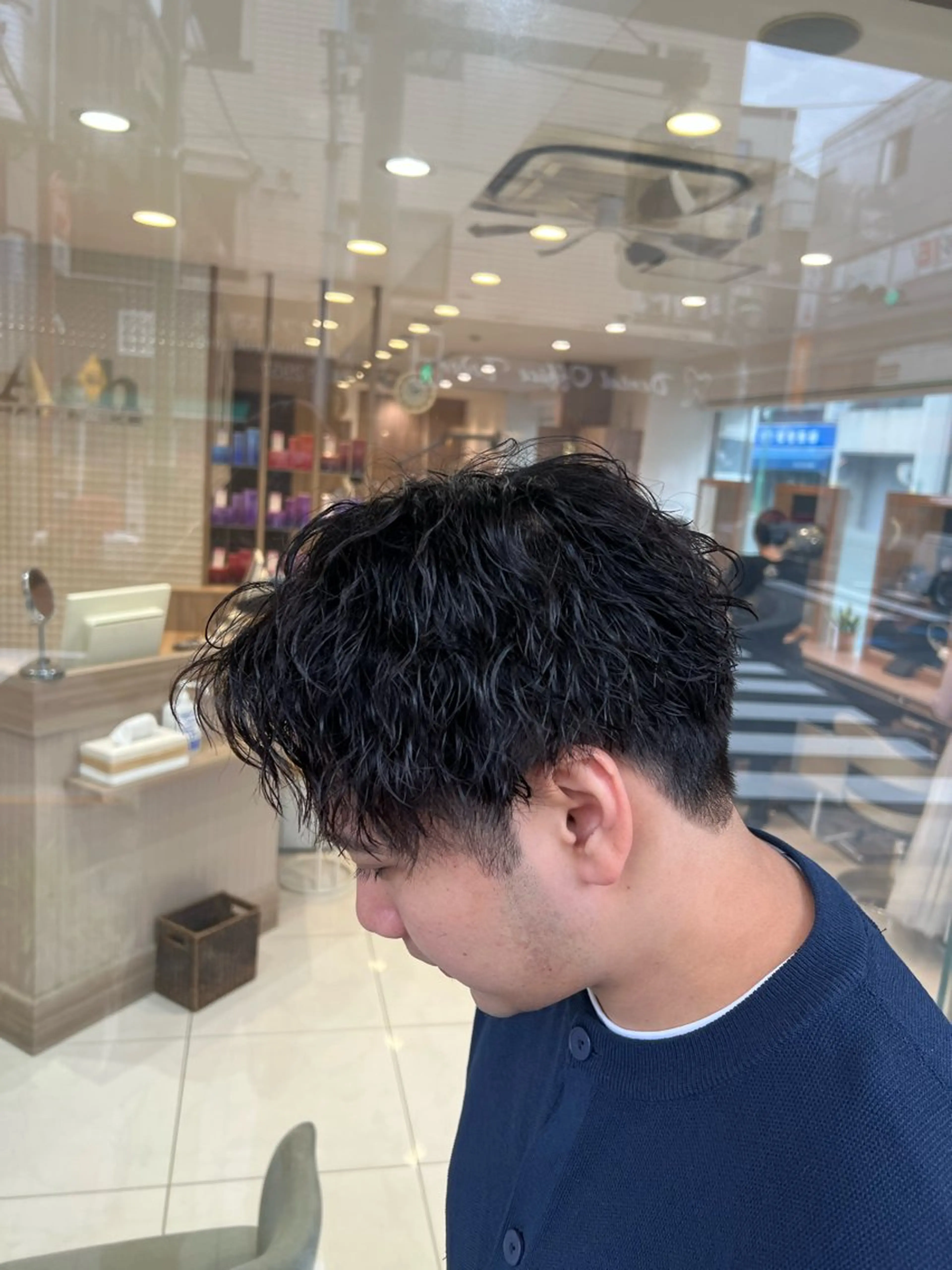 パーマ メンズ カット パーマ SENA 再現性 パーマと縮毛矯正のヘアスタイル