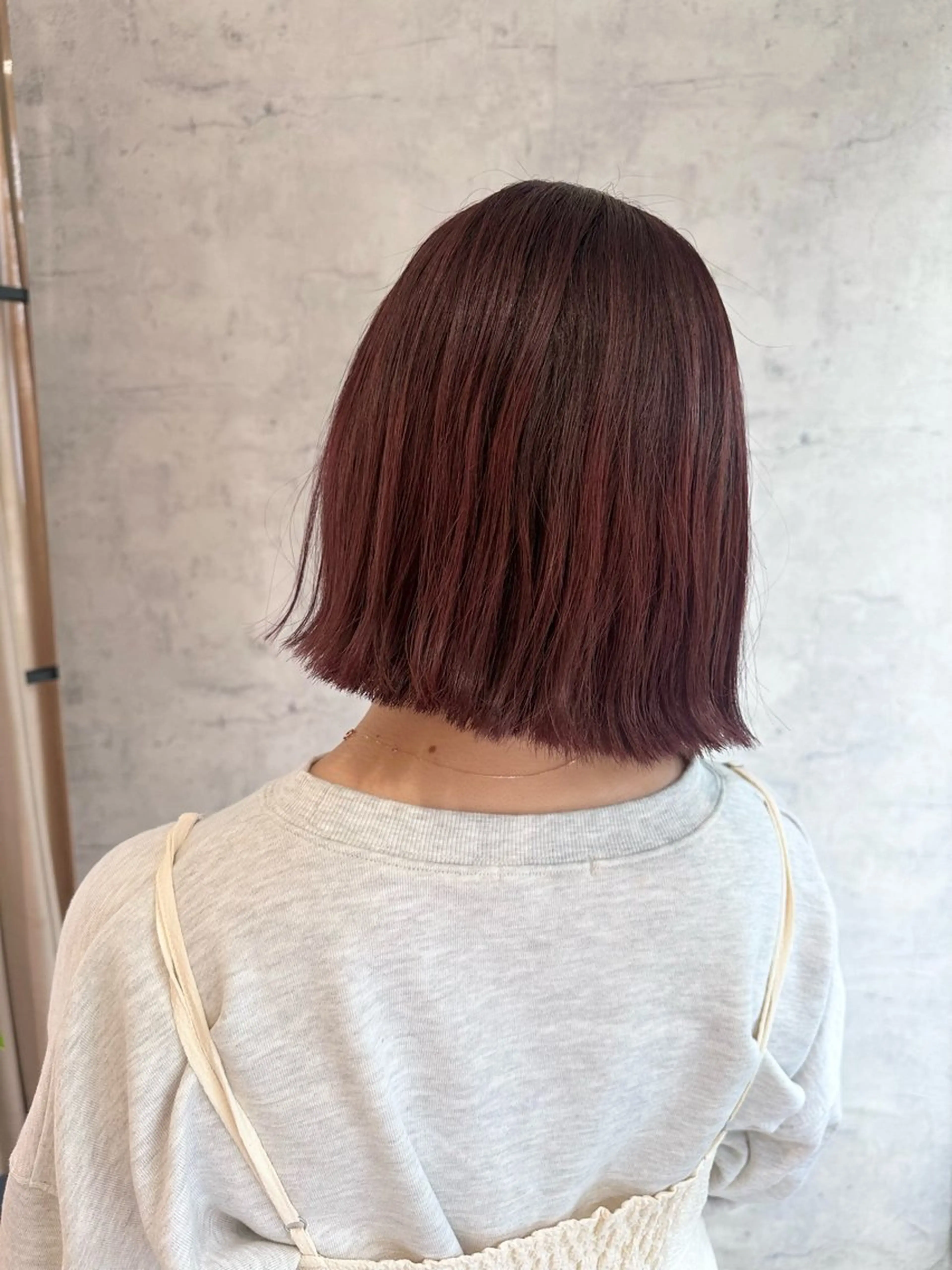 ミディアム ボブ yukie🌷 /暖色🍒梅田サロンのヘアスタイル