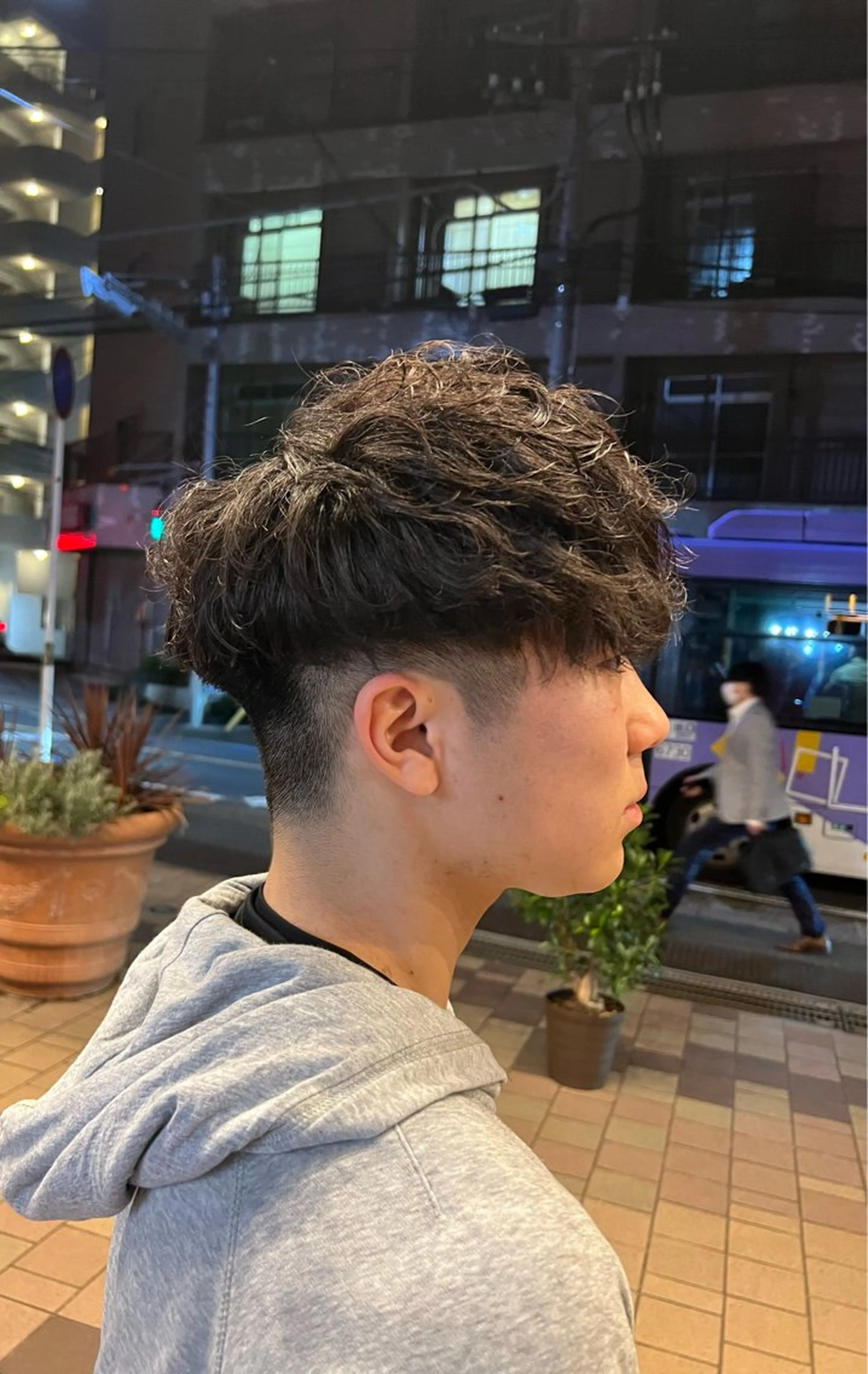 パーマ メンズ スペインカール カット パーマ Men's NAM 八角のヘアスタイル