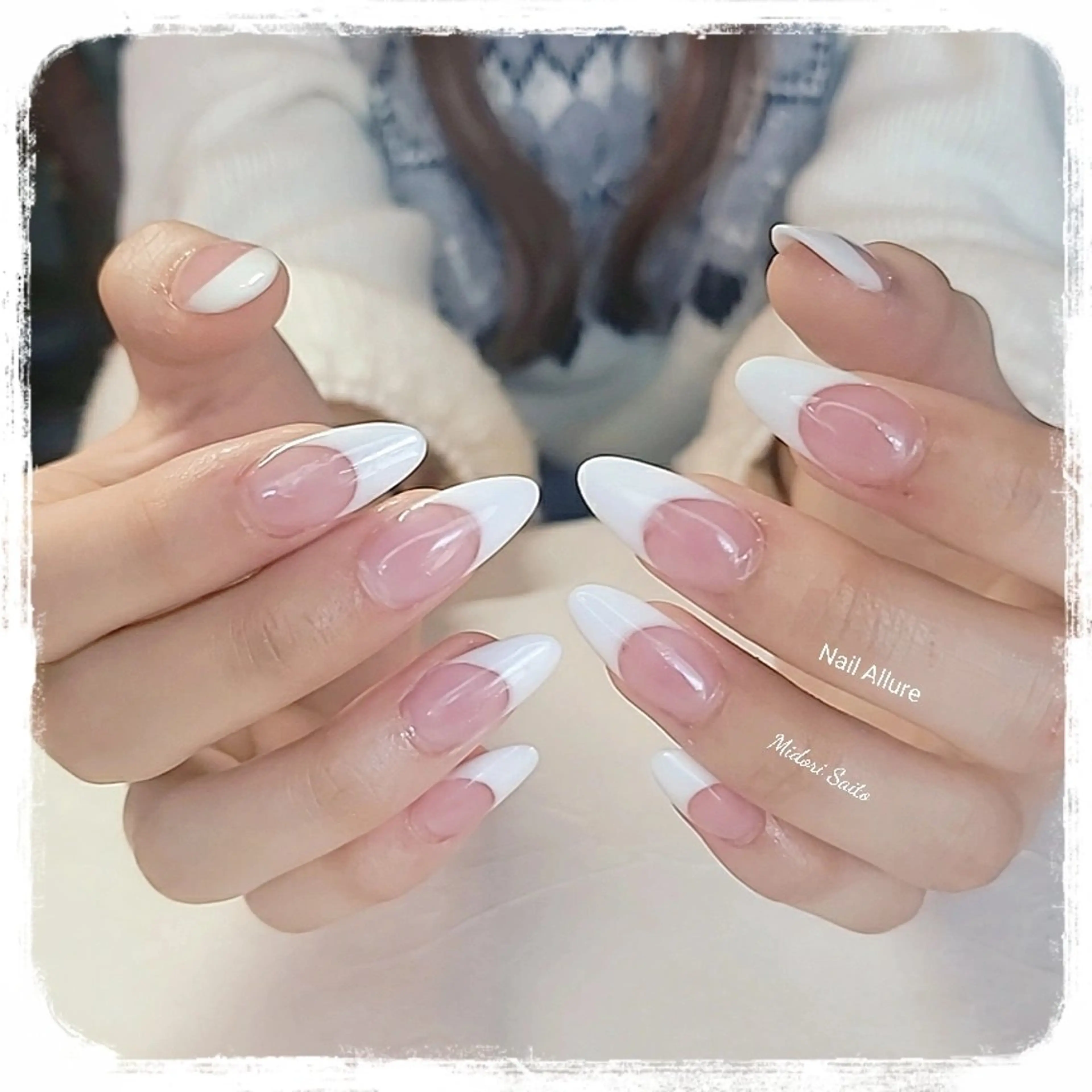 ネイル フレンチネイル ジェルネイル スカルプネイル Nail Allureのネイルデザイン