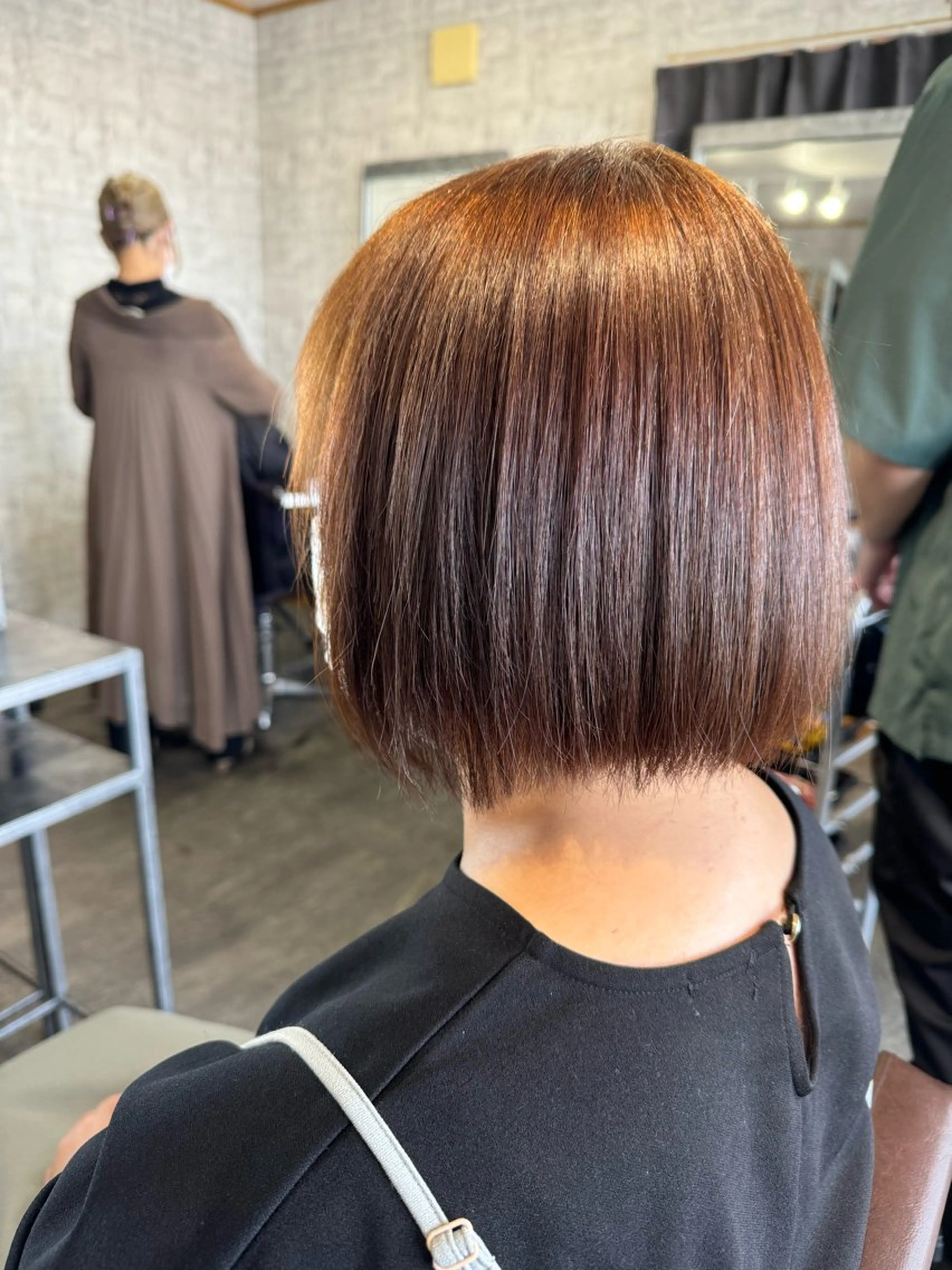 ミディアム パーマ 縮毛矯正 月館 怜奈のヘアスタイル