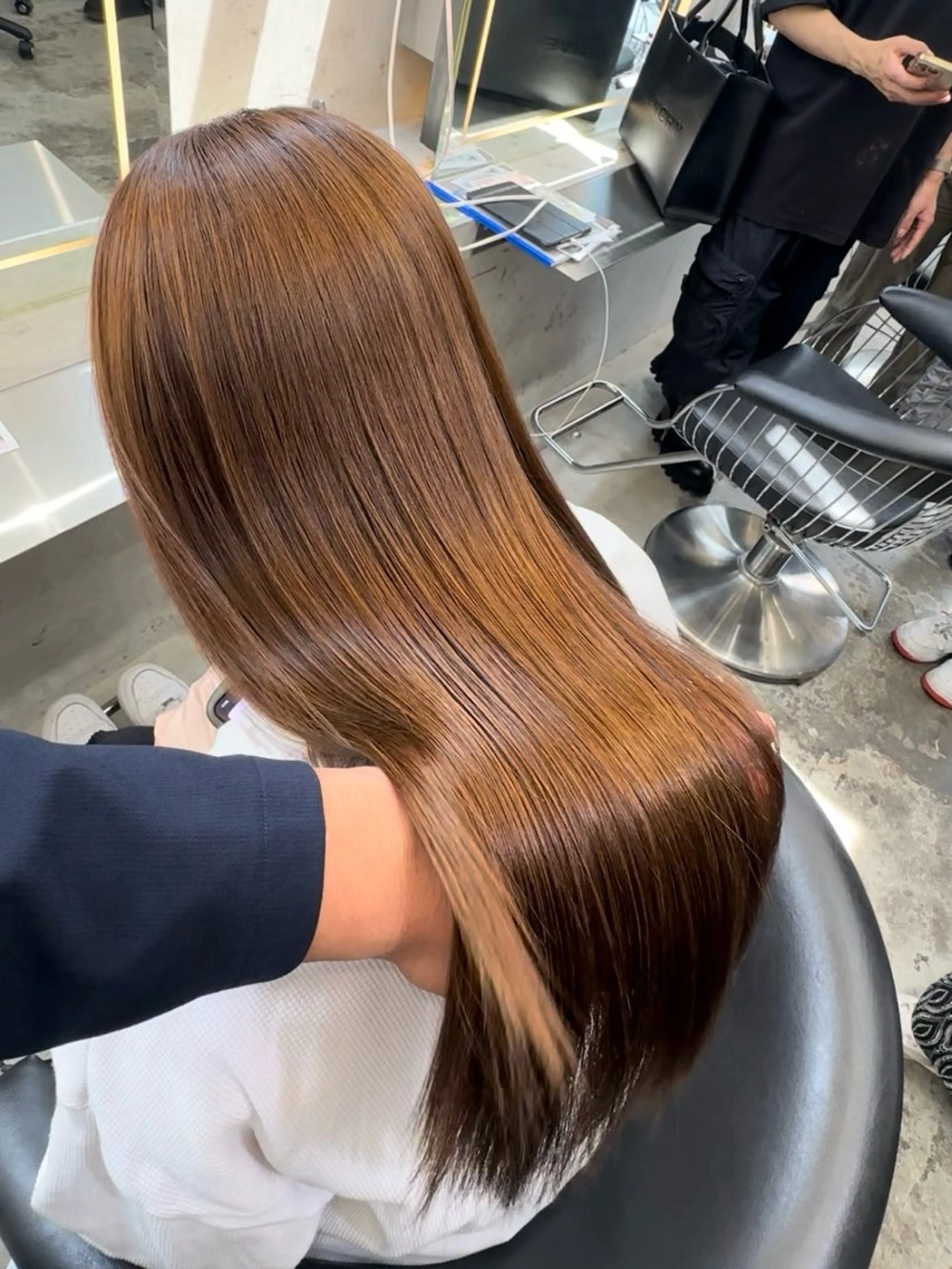 ロング カット ヘアカラー 縮毛矯正 トリートメント 🛑柔らか透明感 カラー🛑大谷のヘアスタイル