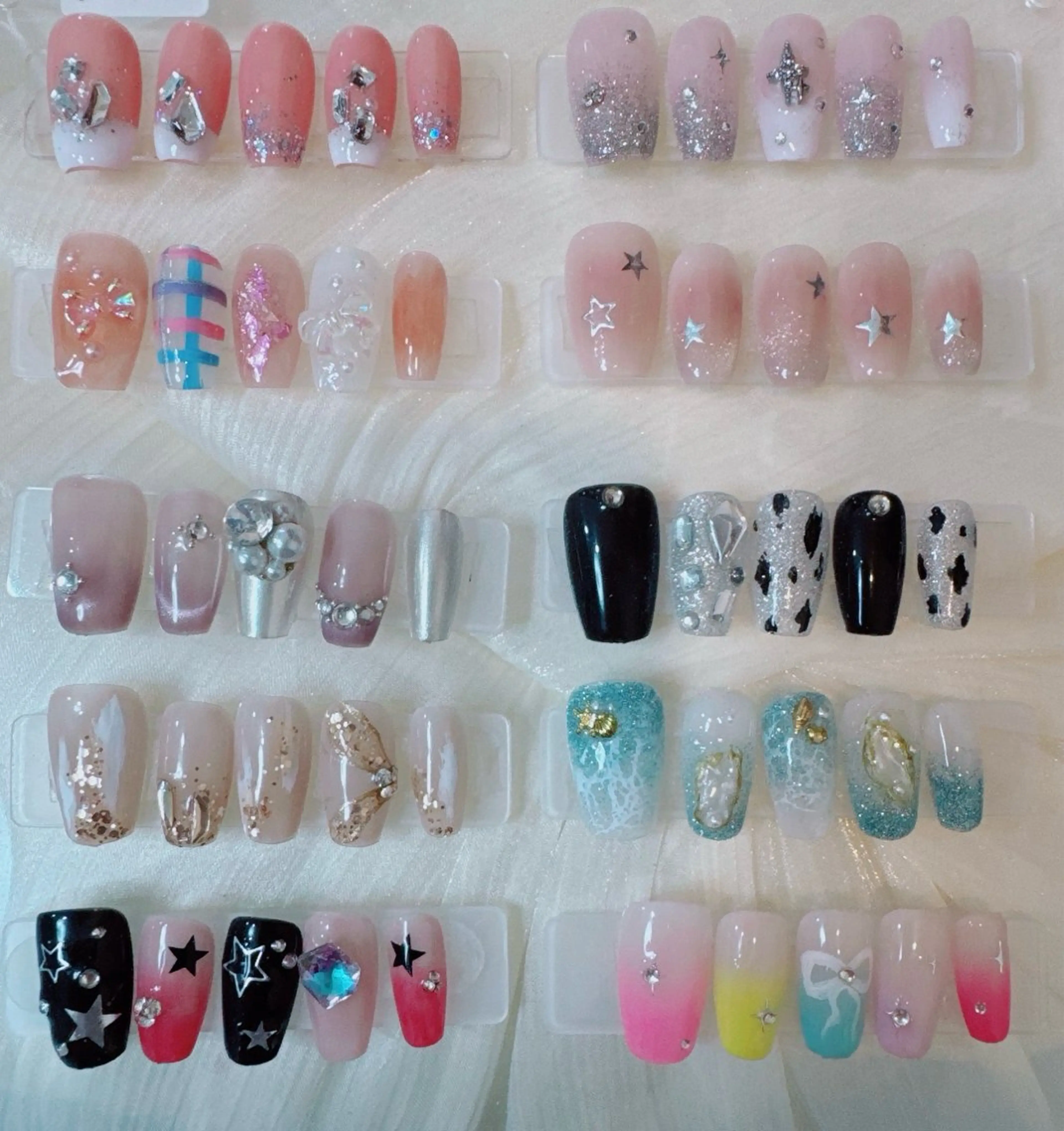 【ジェル】定額コース　夏　可愛いネイル　8980→7980円の写真