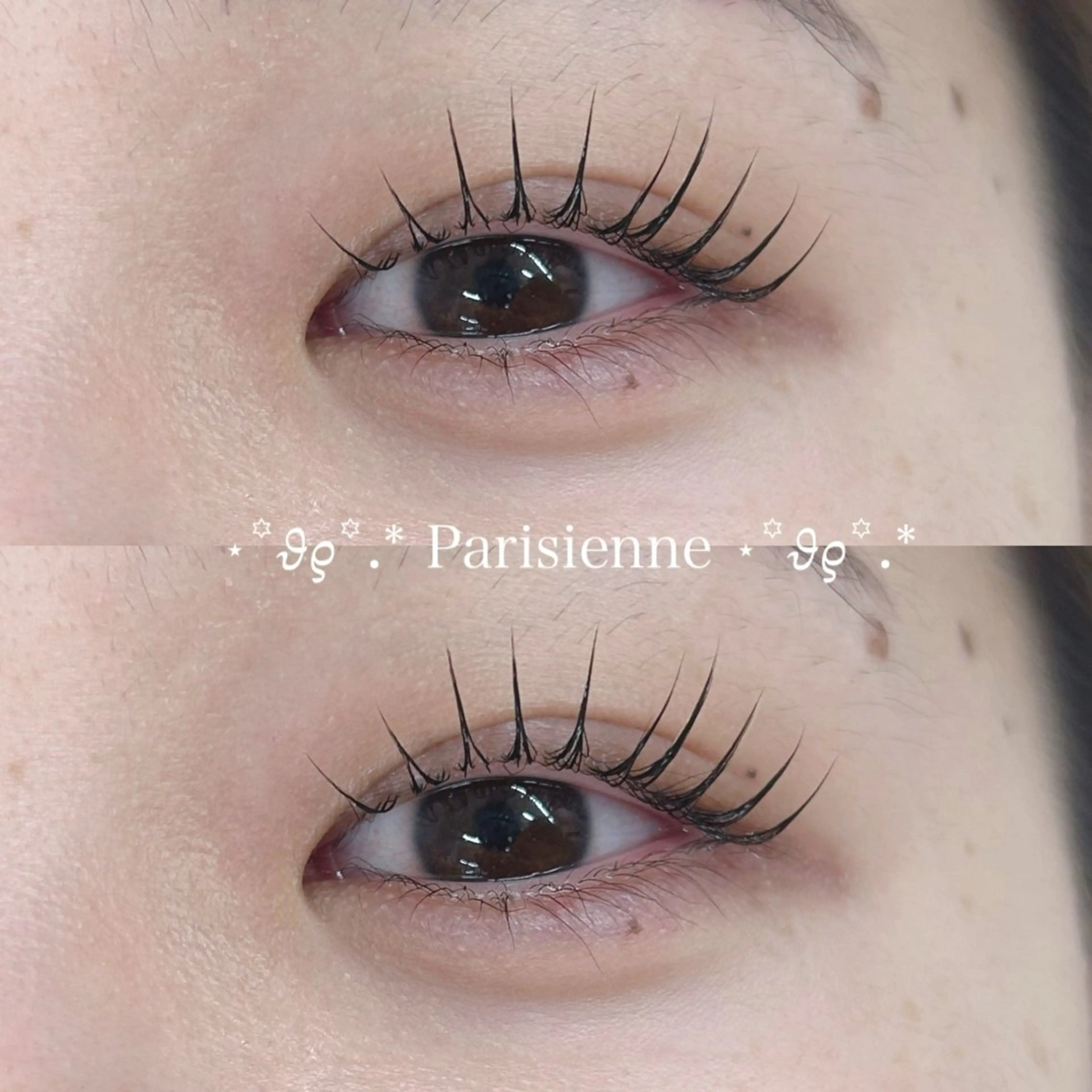 マツエク・マツパ 束感まつ毛 韓国風マツエク パリジェンヌラッシュリフト まつげパーマ 一重×まつ毛パーマ イトウ フウミのマツエク・マツパデザイン