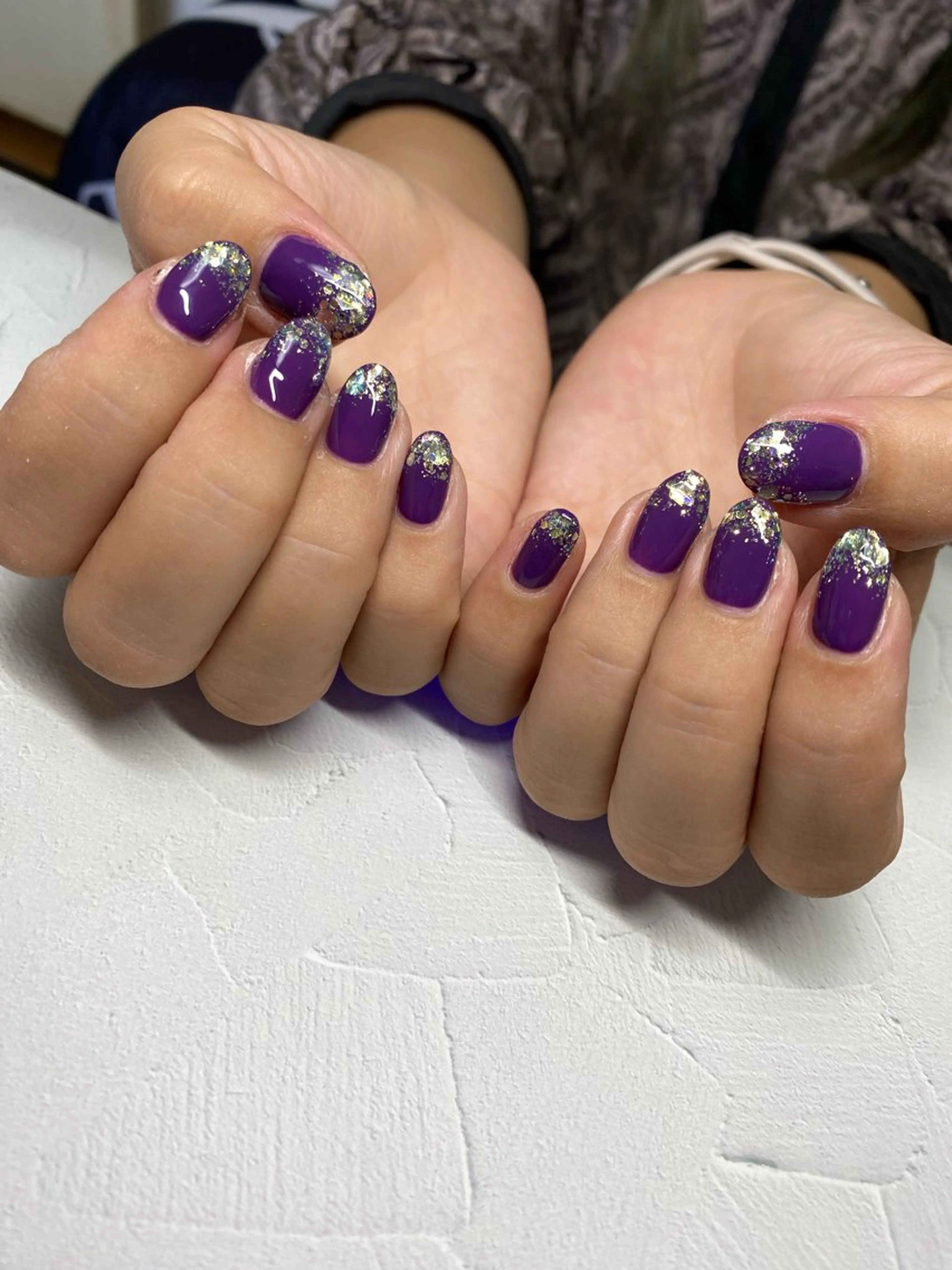 ネイル グラデーション ラメ(グリッター) ラメグラデーション R.I所属・R.I みちのネイルデザイン