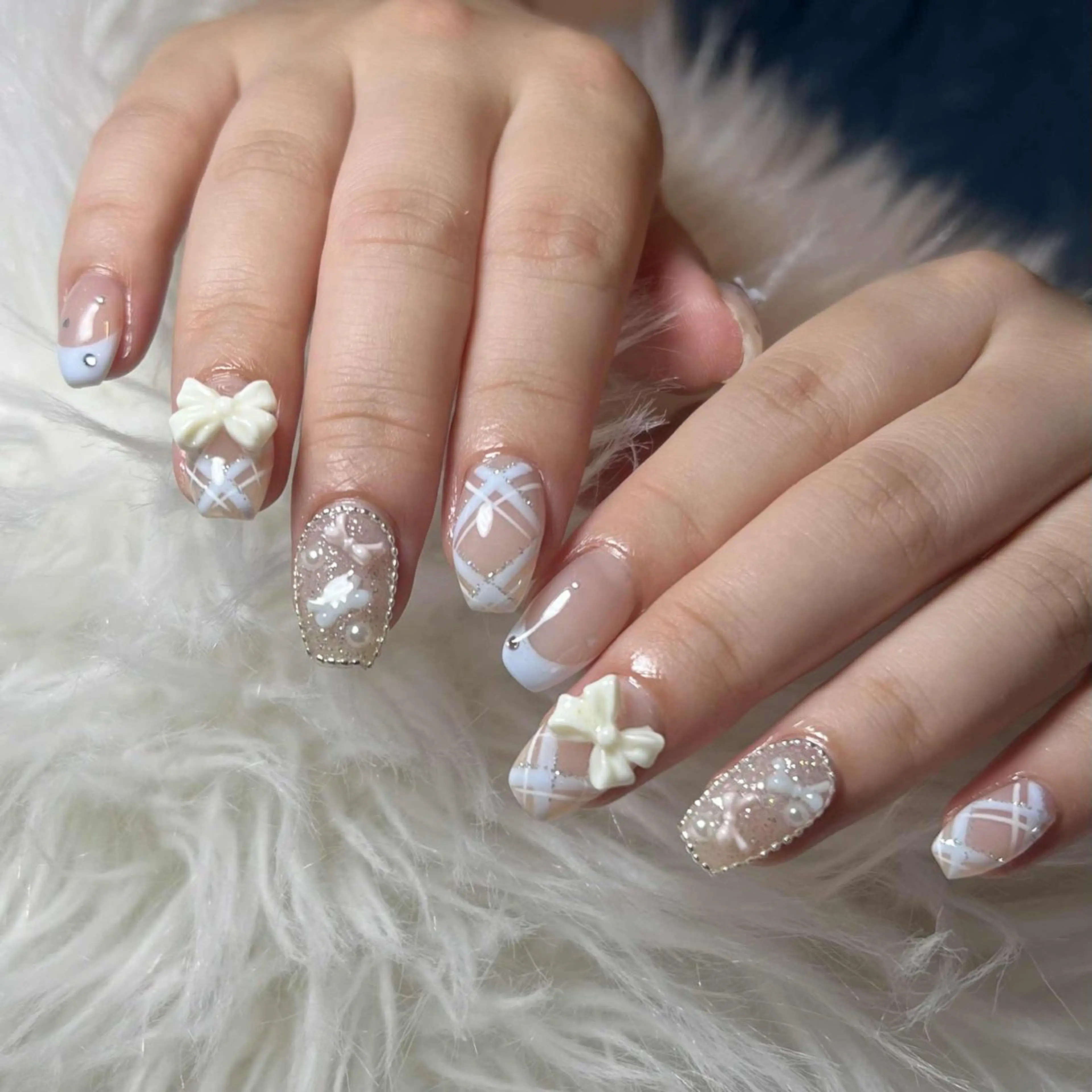 ネイル キラキラネイル マグネットネイル ミラーネイル ピンク ワンホンネイル ハンドネイル RAMU Nail 恵比寿店のネイルデザイン