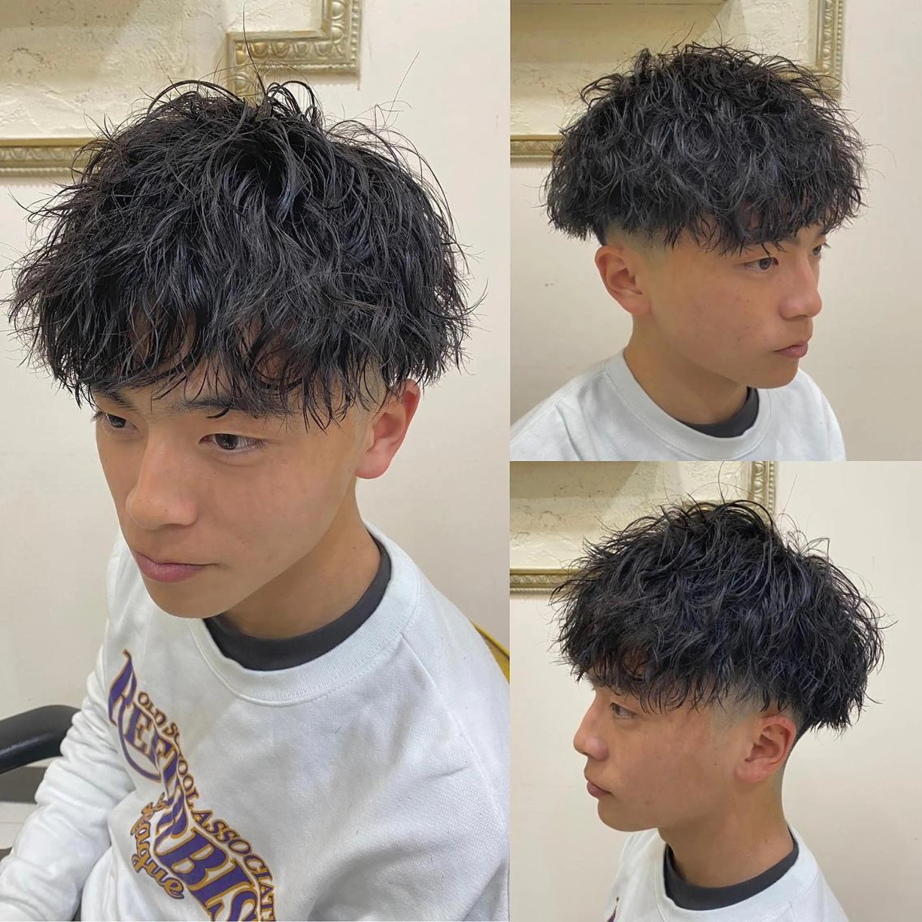 パーマ メンズ フェードカット メンズパーマ プードルパーマ メンズツイストパーマ ツイストスパイラルパーマ 年間2000名担当◎ パーマ職人/仲原佑樹のヘアスタイル