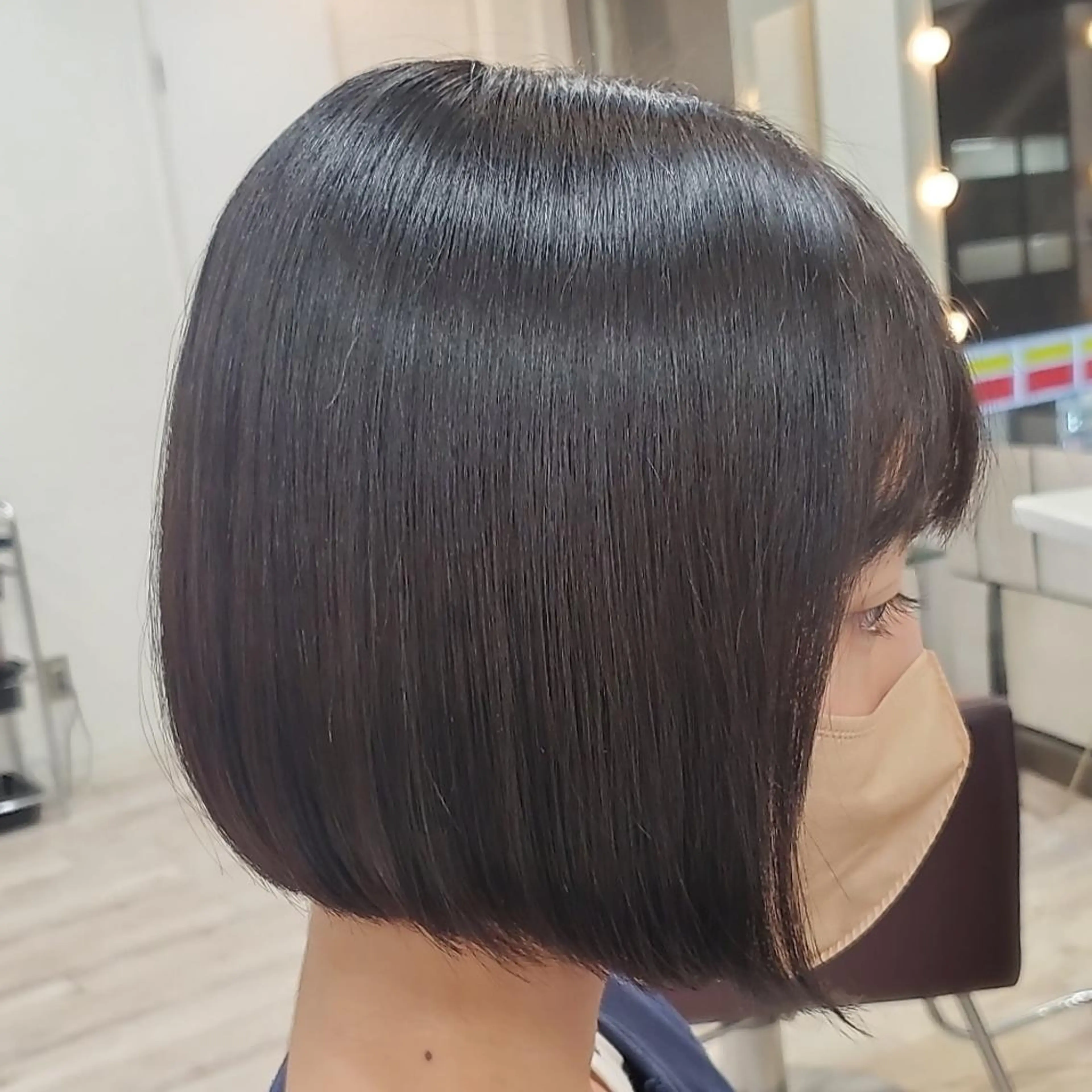 ショート 前下がりボブ ボブ 髪質改善/白髪ぼかし SHIONのヘアスタイル