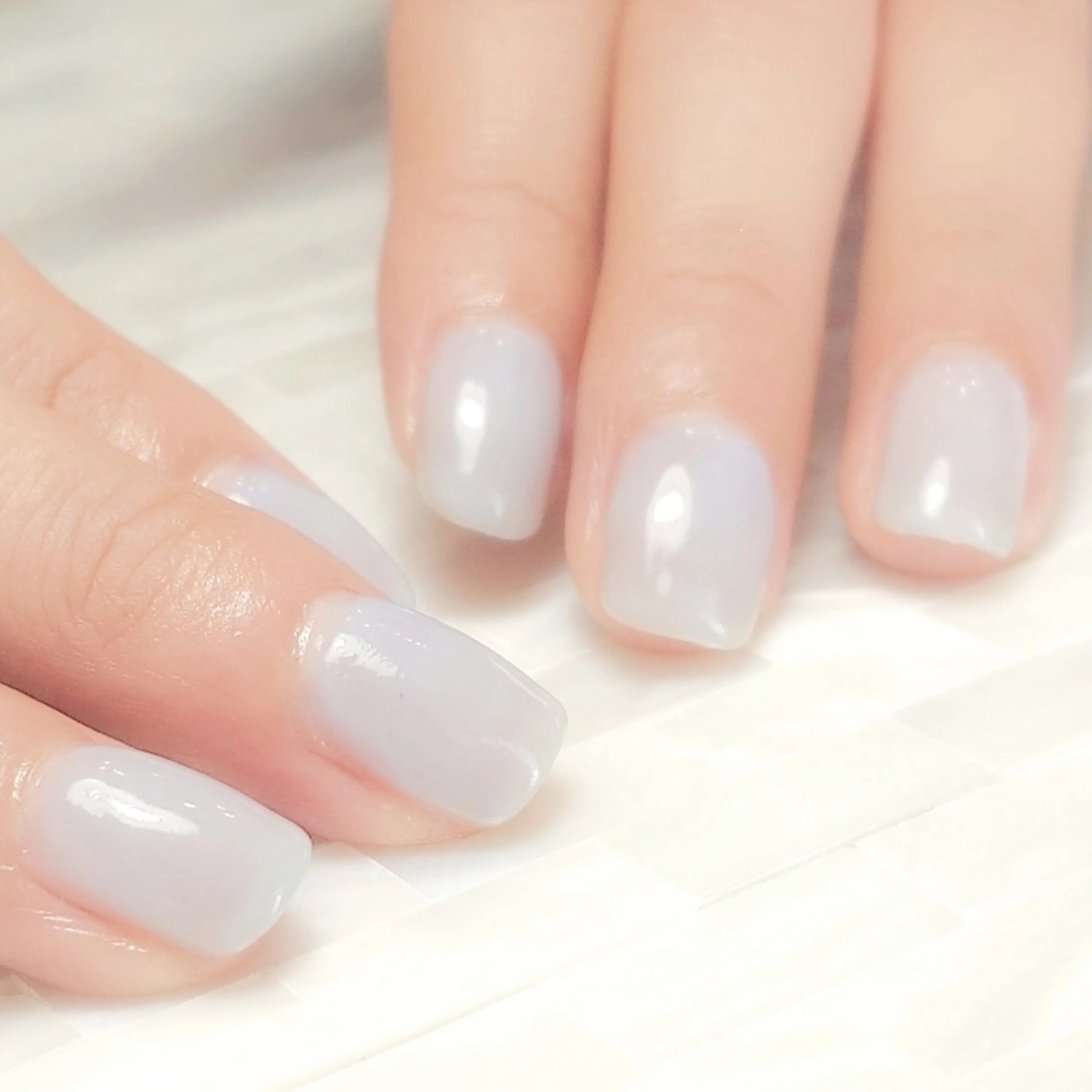 ネイル ブルー パステルネイル 春ネイル ハンドネイル Mika /みかのネイルデザイン