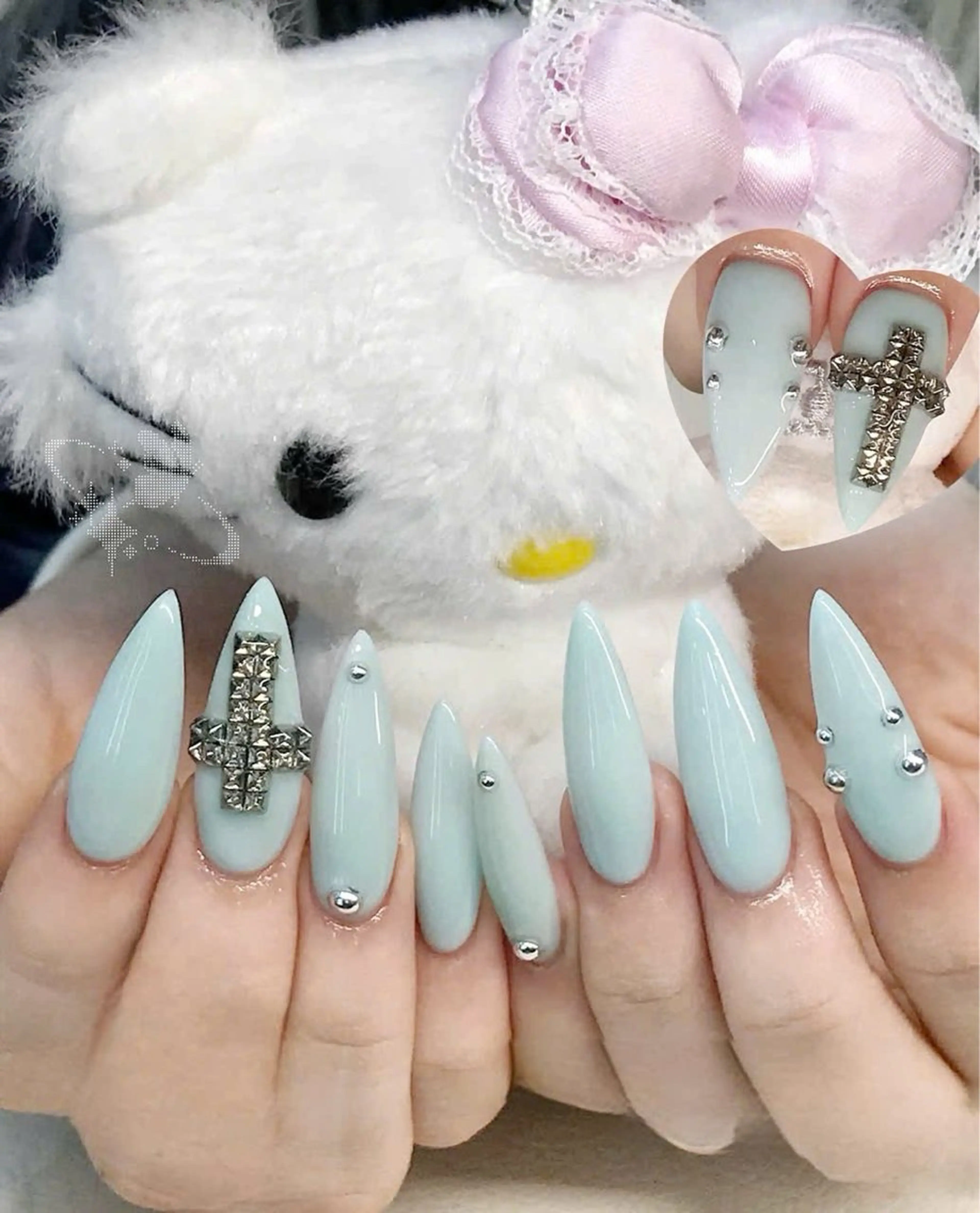 ネイル フレンチネイル キラキラネイル マグネットネイル ミラーネイル ニュアンスネイル ハンドネイル MeiMei Nail モデル募集のネイルデザイン