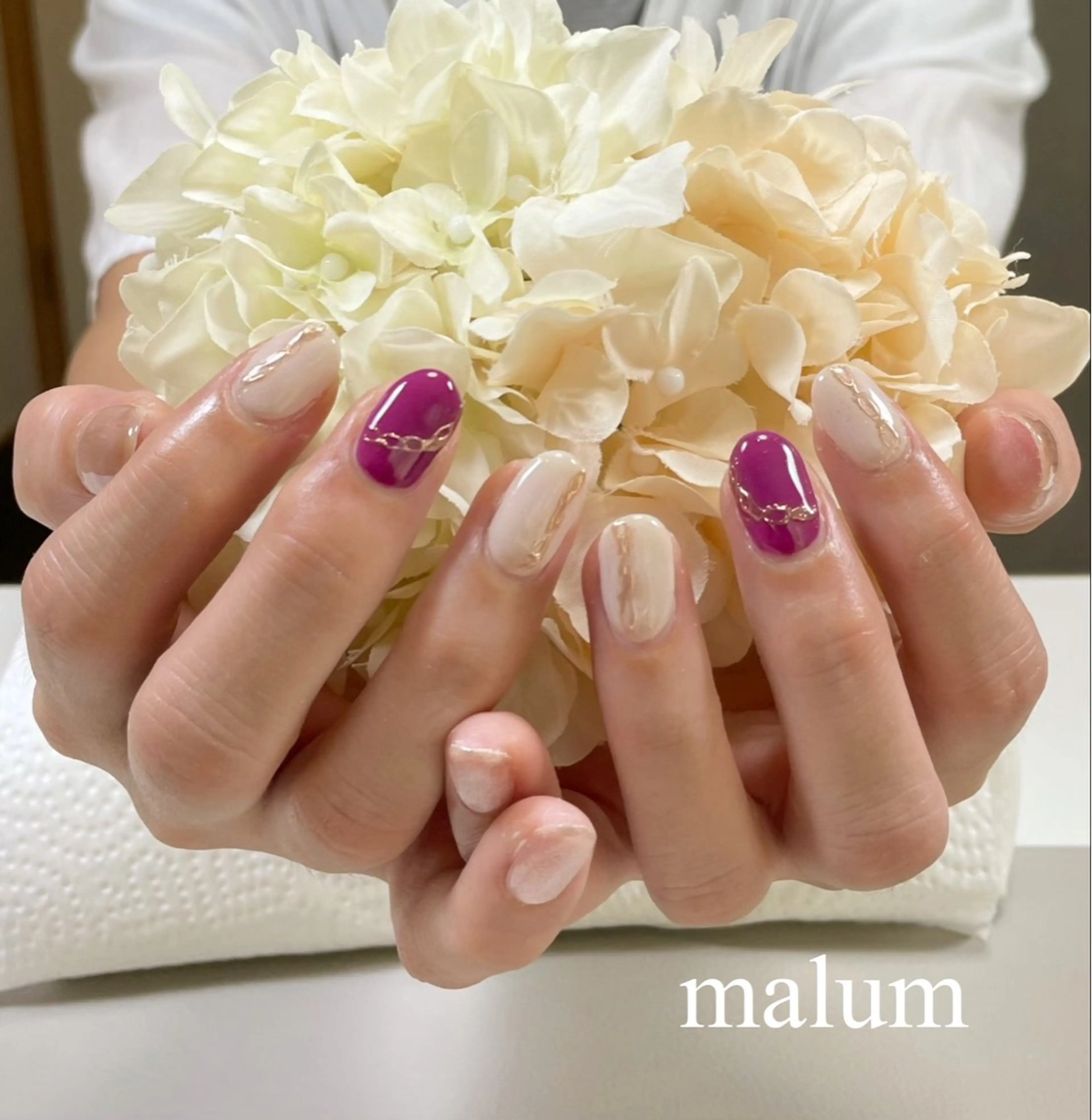 ネイル ハンドネイル malum nailのネイルデザイン