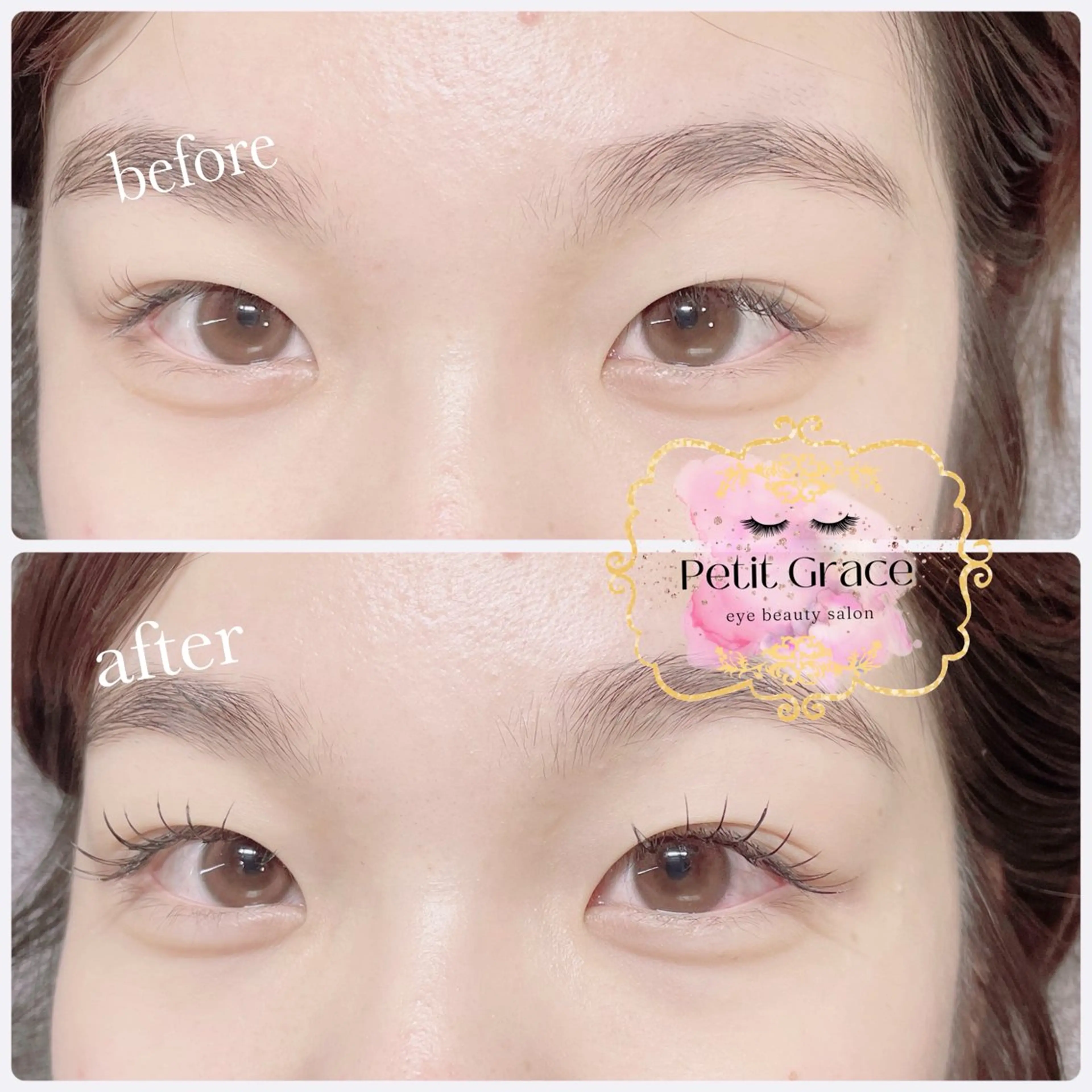 マツエク・マツパ フラットラッシュ Petit graceのマツエク・マツパデザイン