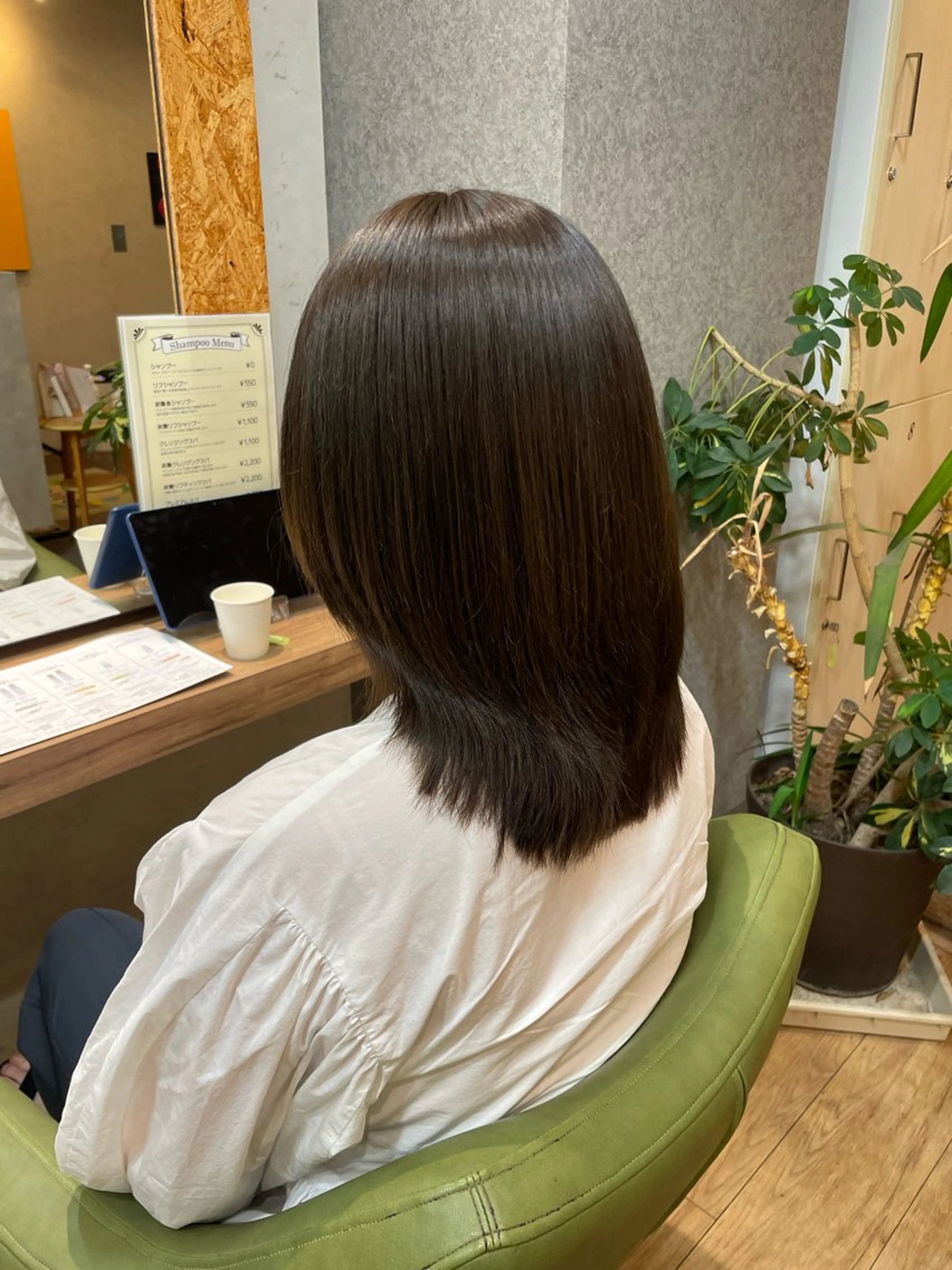 ミディアム カラー アッシュ アッシュブラウン ブラウンカラー 透明感カラー 髪質改善/Bloss om🌷高橋沙衣のヘアスタイル