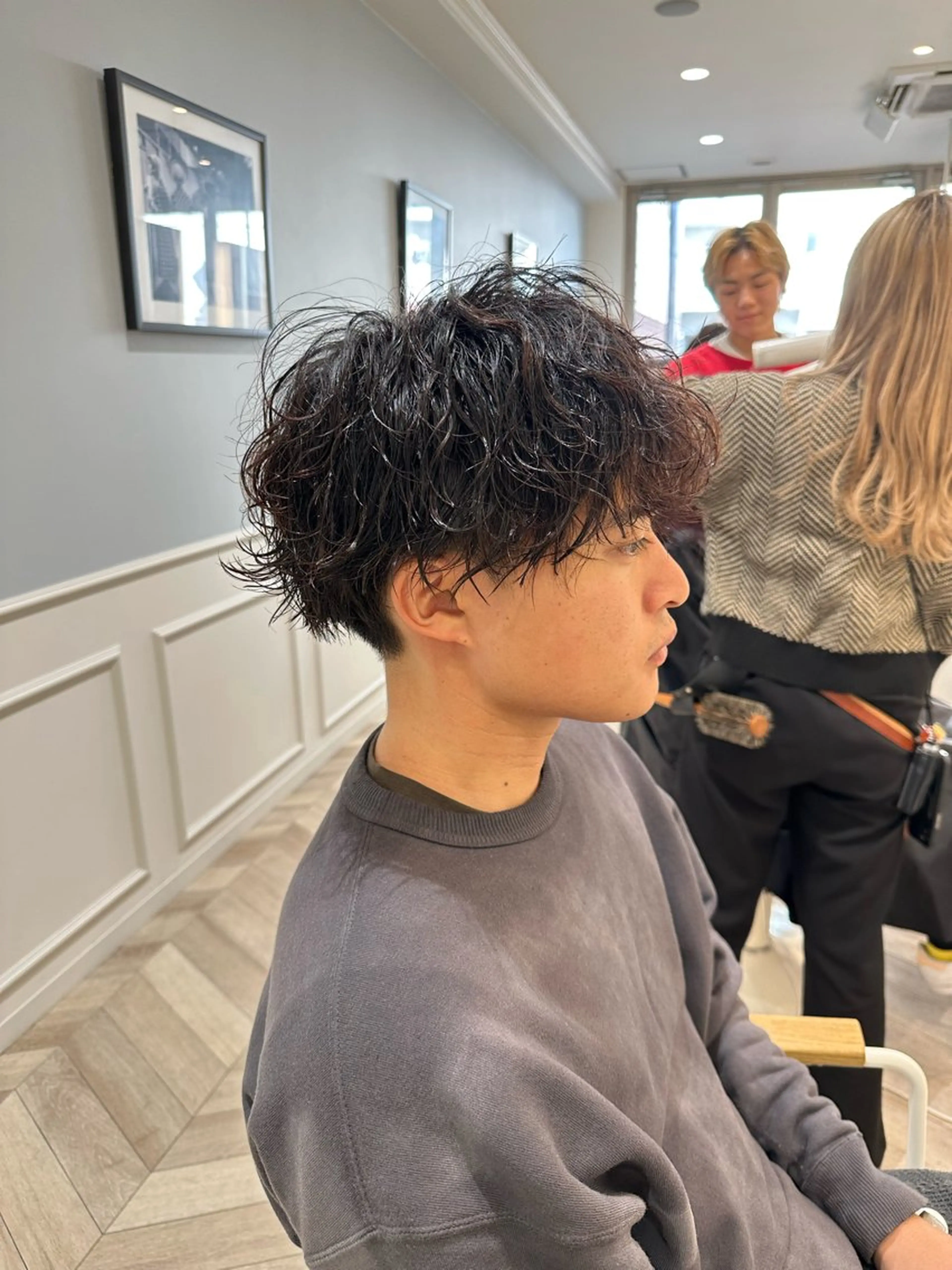 ショート パーマ メンズ パーマ/ハイトーン スパイキー/神田正紀のヘアスタイル