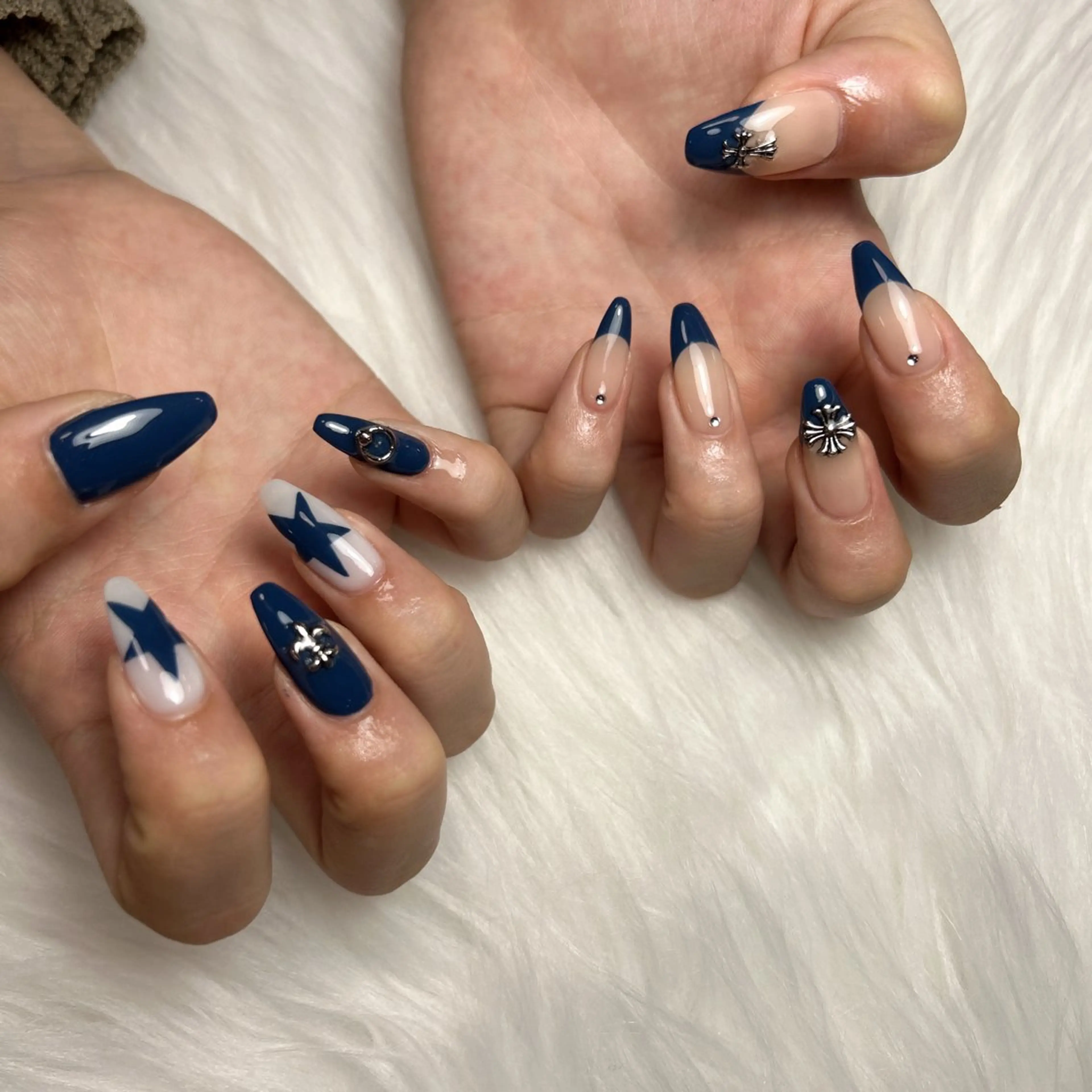 ロング ハンドネイル 28ネイルㅤㅤㅤㅤ ことはのネイルデザイン