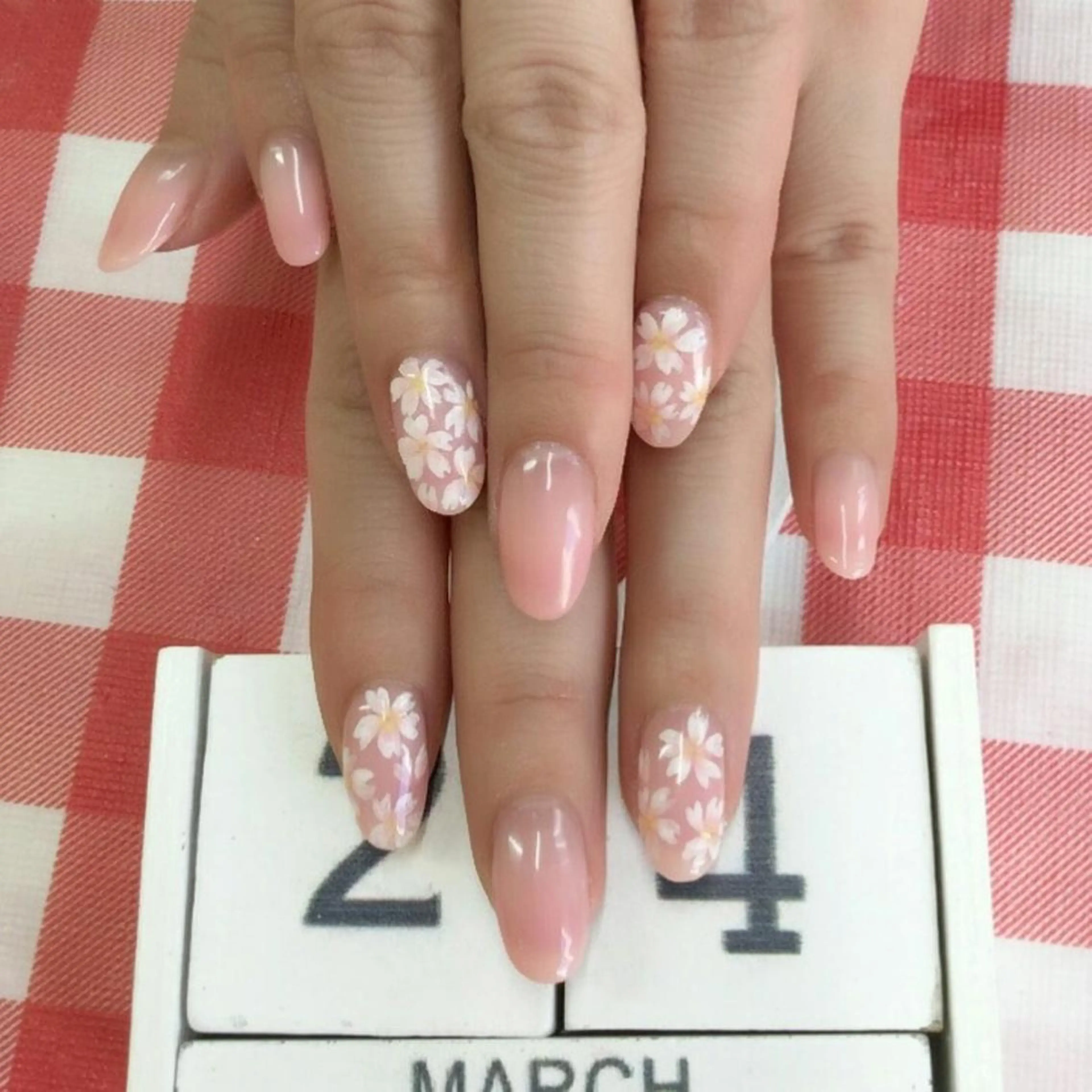 ネイル アートネイル 桜ネイル JEWEL nailのネイルデザイン