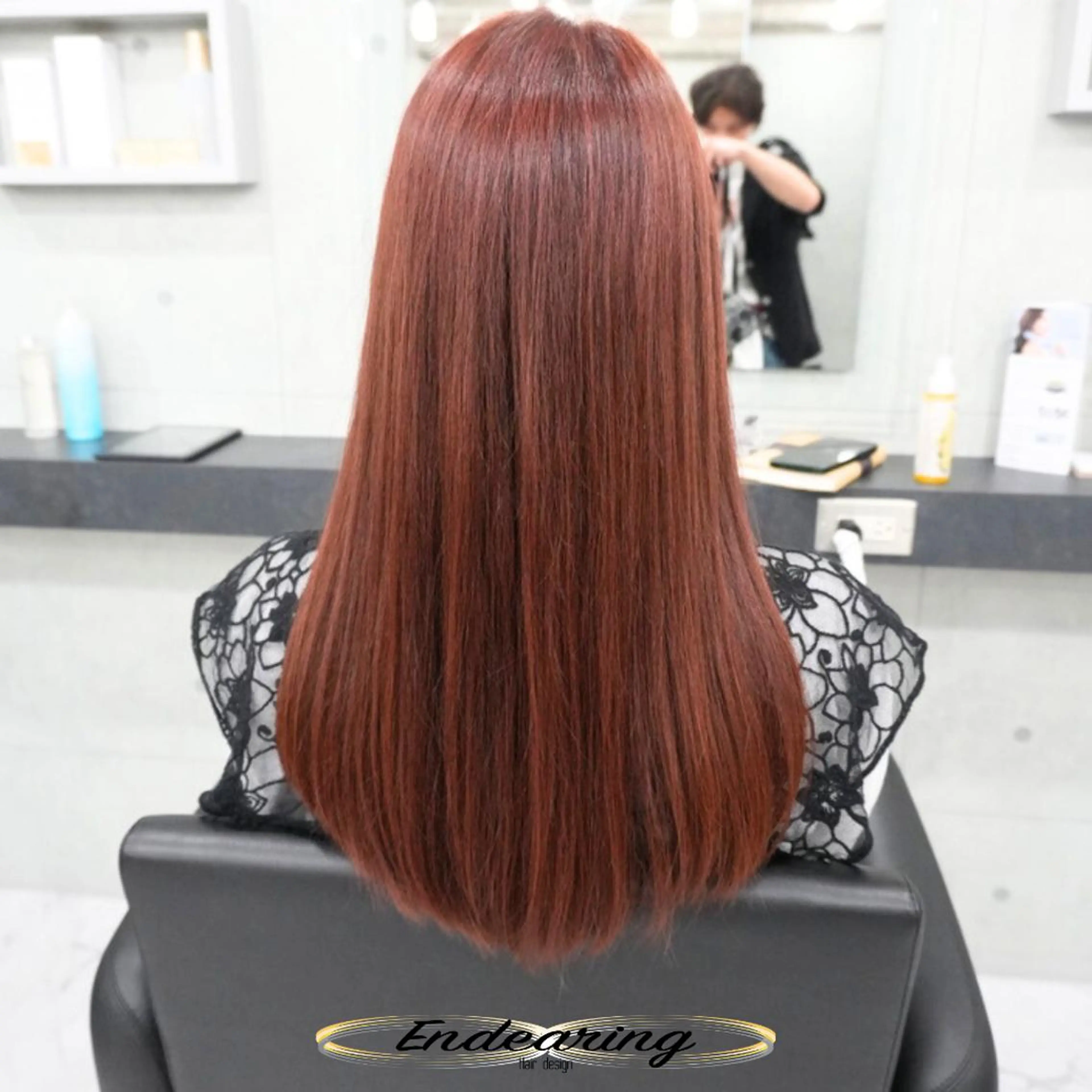 カラー 透明感カラー ピンクカラー カット ヘアカラー Endearing 銀座/レイヤーカットのヘアスタイル