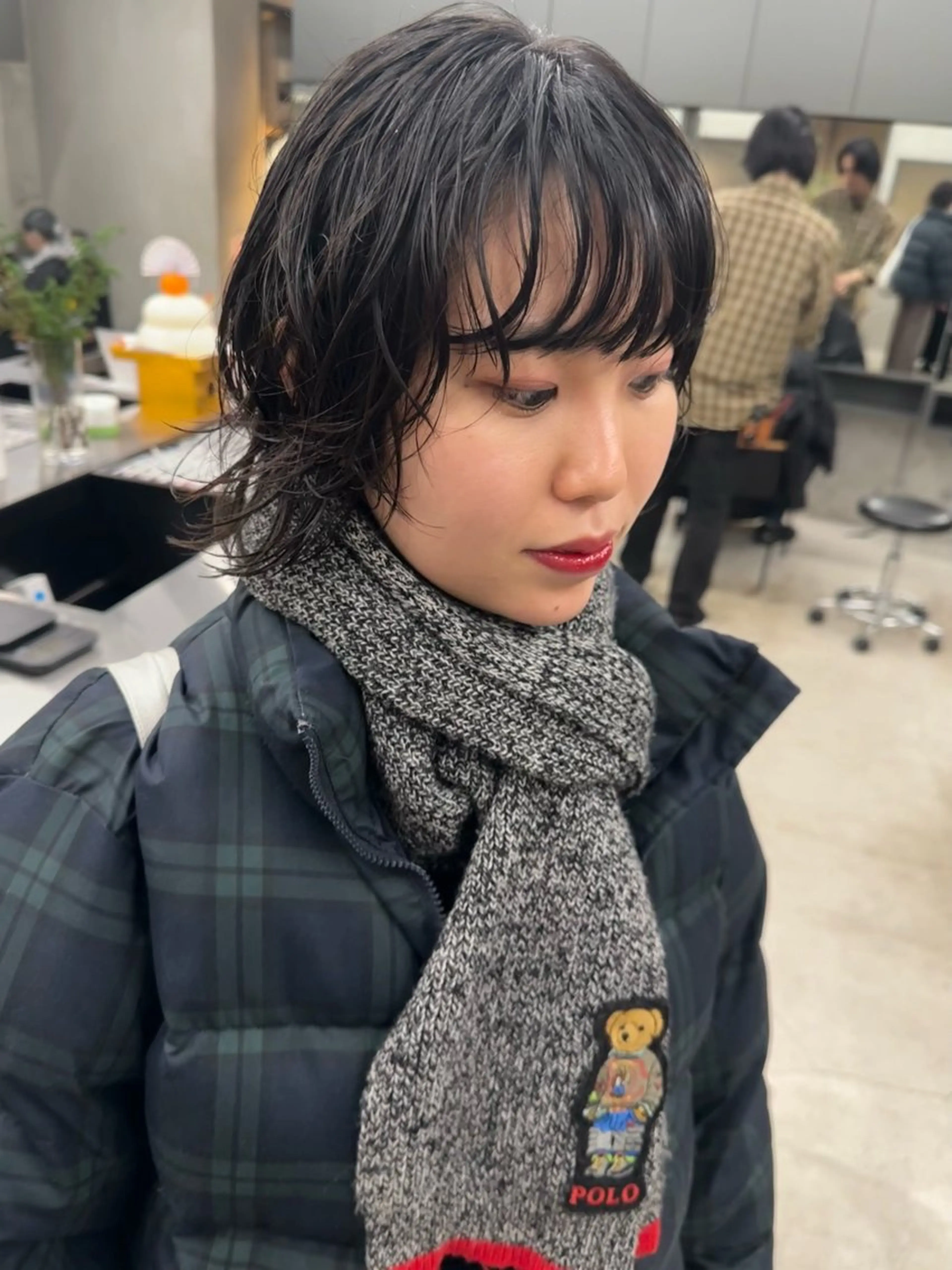 ミディアム パーマ カット パーマ お悩み解決パーマ hana🩰のヘアスタイル