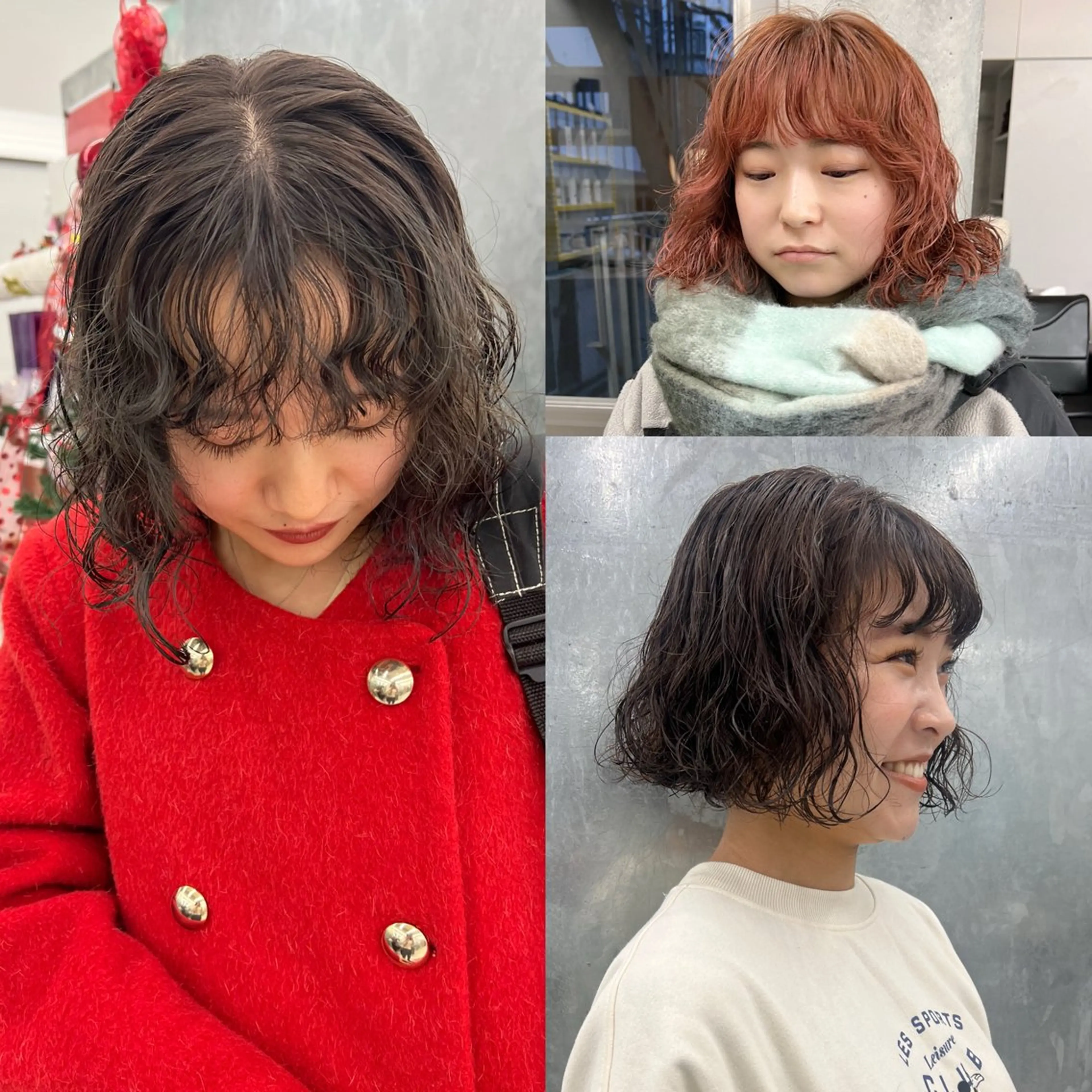 ショート カラー パーマ カット パーマ トリートメント ボブ/パーマ 🐕🦺Nagiのヘアスタイル