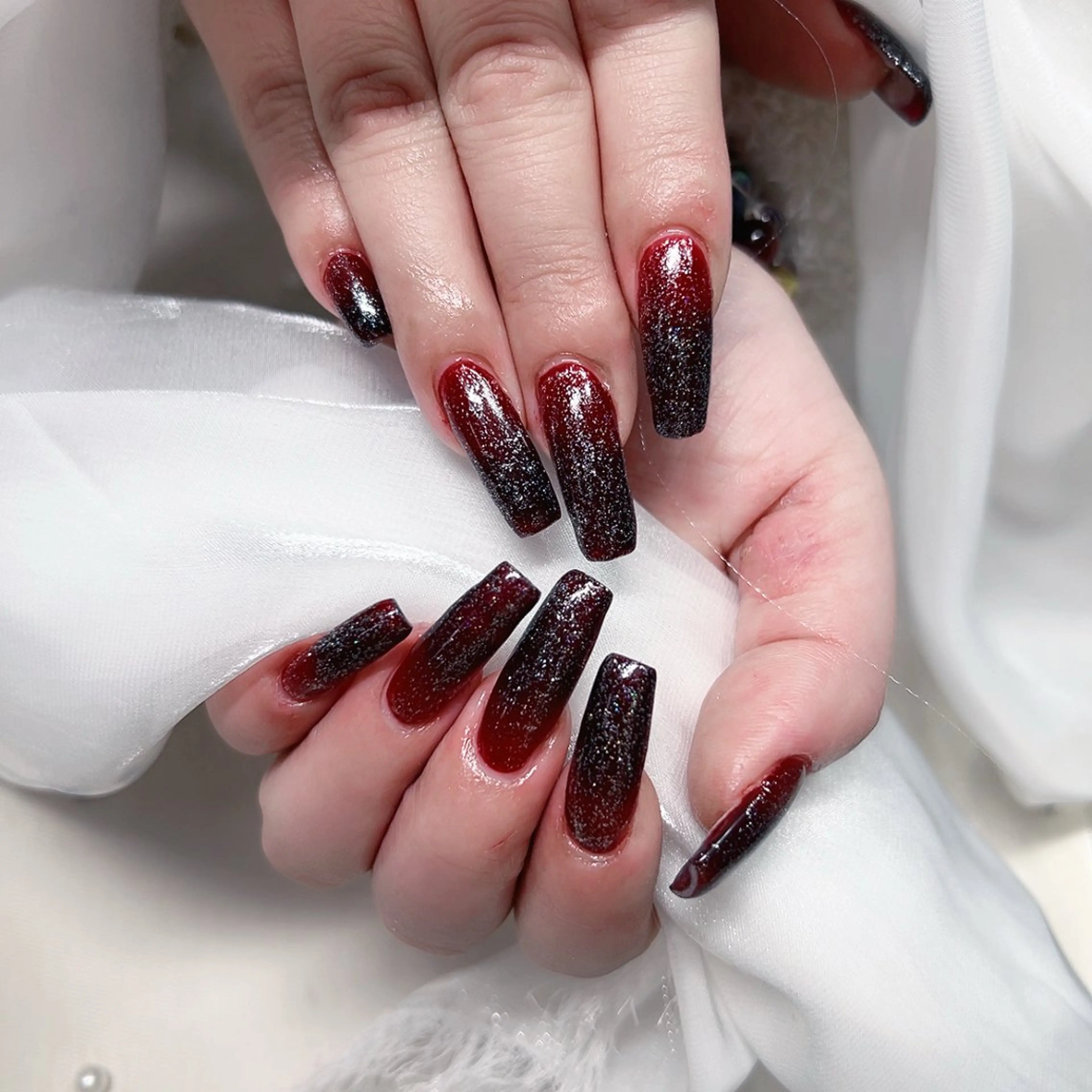 ネイル 赤色 Cute Tips nailのネイルデザイン