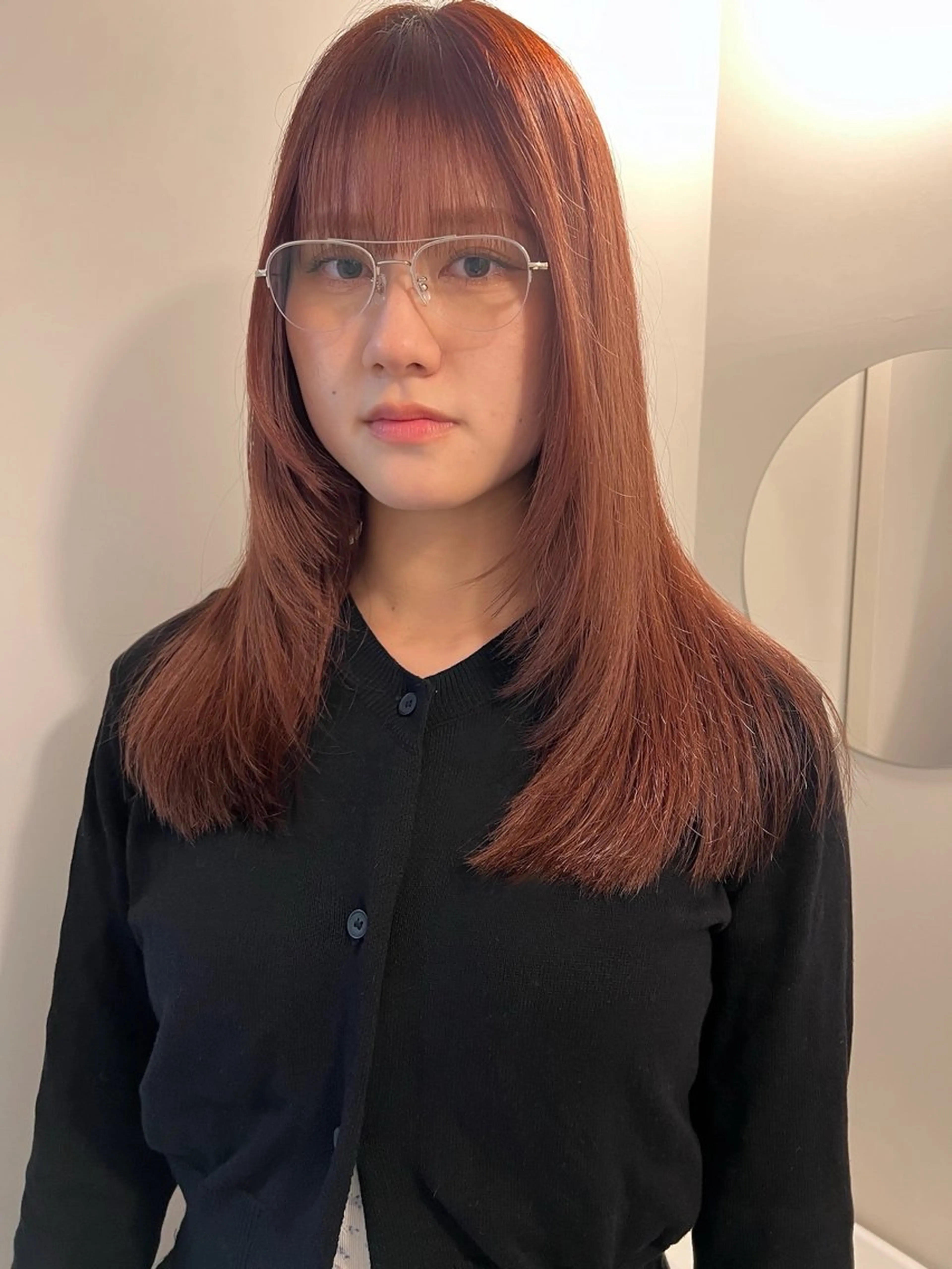 セミロング カラー カット ヘアカラー yu  /透明感カラ ー/ボブ/caseyのヘアスタイル