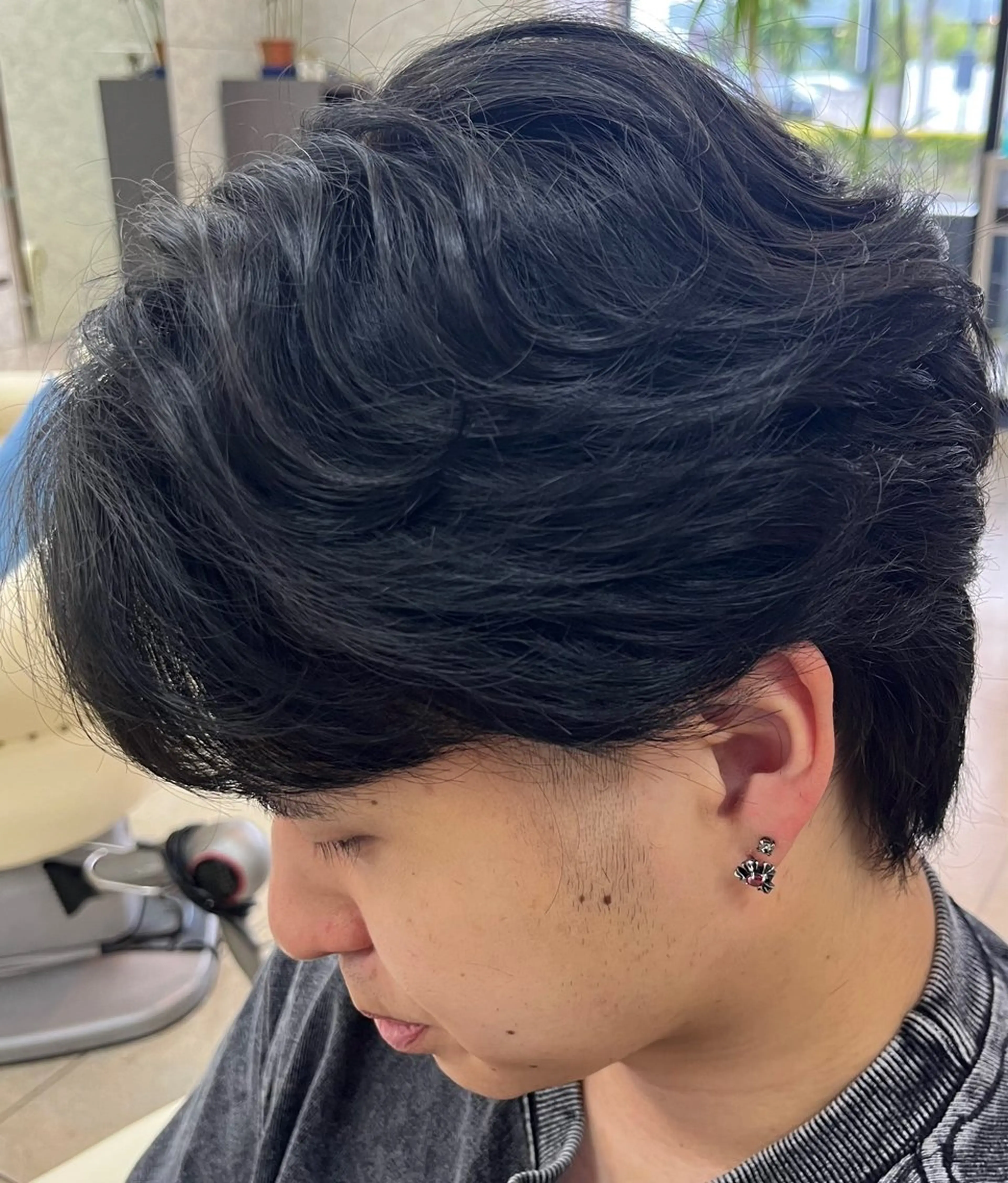 ミディアム ヘアアレンジ メンズ カット 熊谷 拓海のヘアスタイル