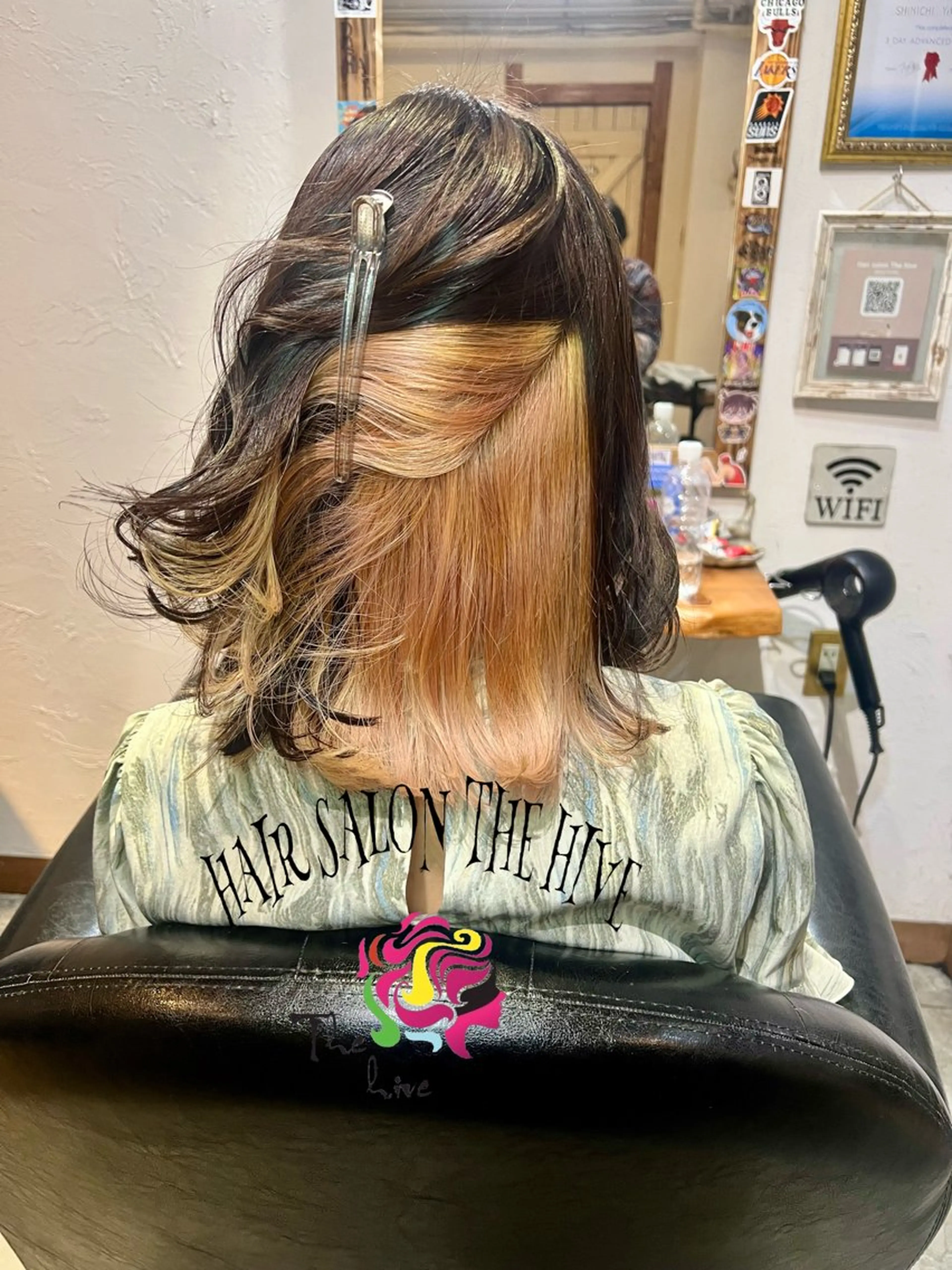 ミディアム カラー カット ヘアカラー Hair salon The hiveのヘアスタイル