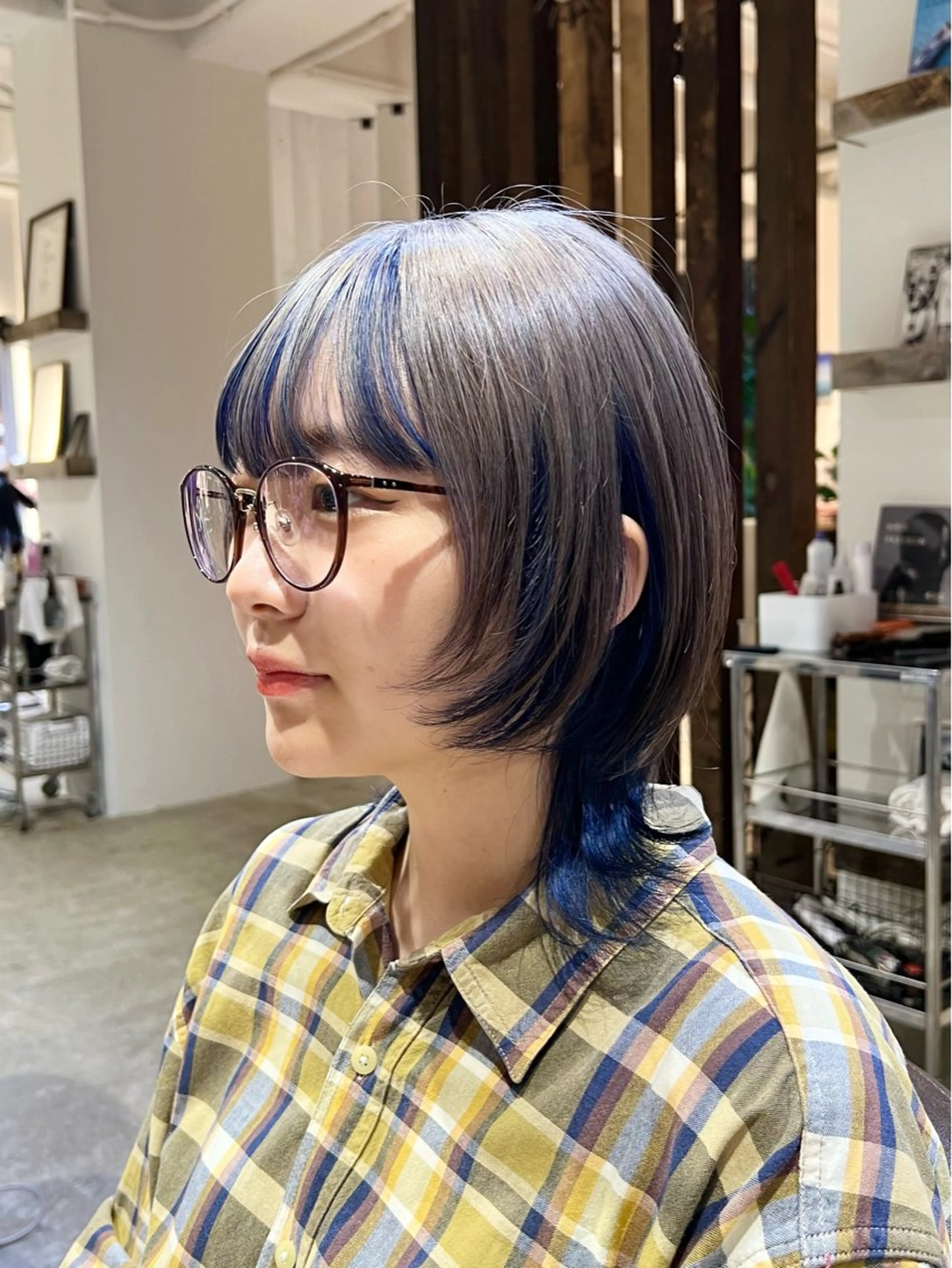 ミディアム カラー カット ヘアカラー トリートメント 🐺ウルフカット特化 🐺/今川尚睦のヘアスタイル